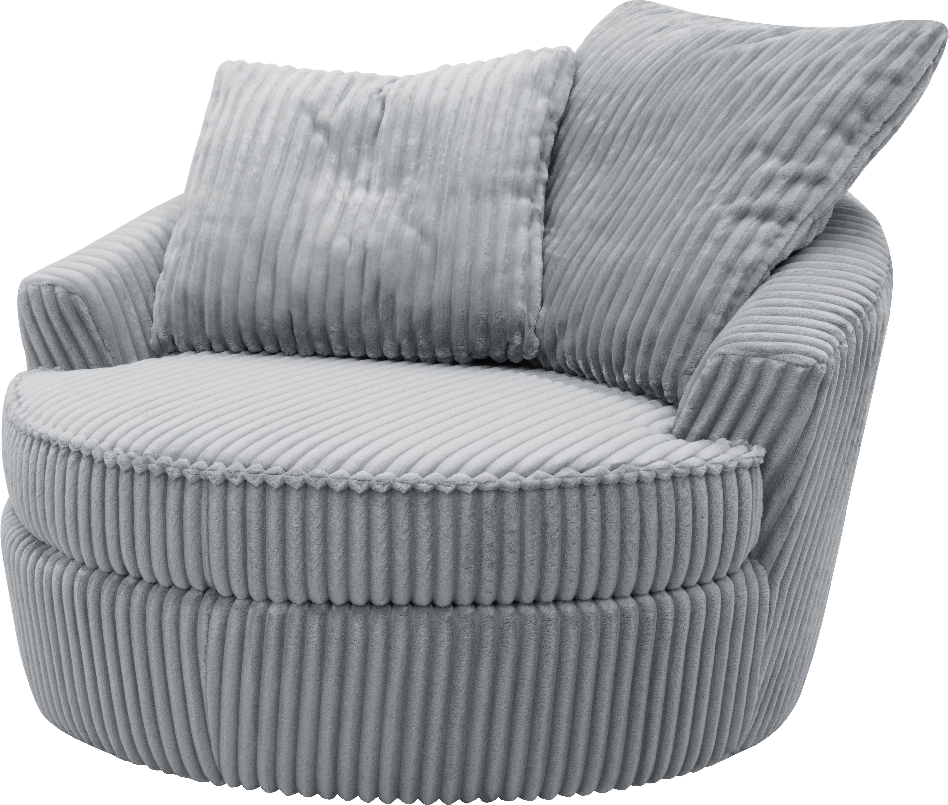 INOSIGN Draaibare fauteuil AMECA, loveseat XXL, leesstoel, grote stoel 122 x 126 x 76 cm (1 stuk)