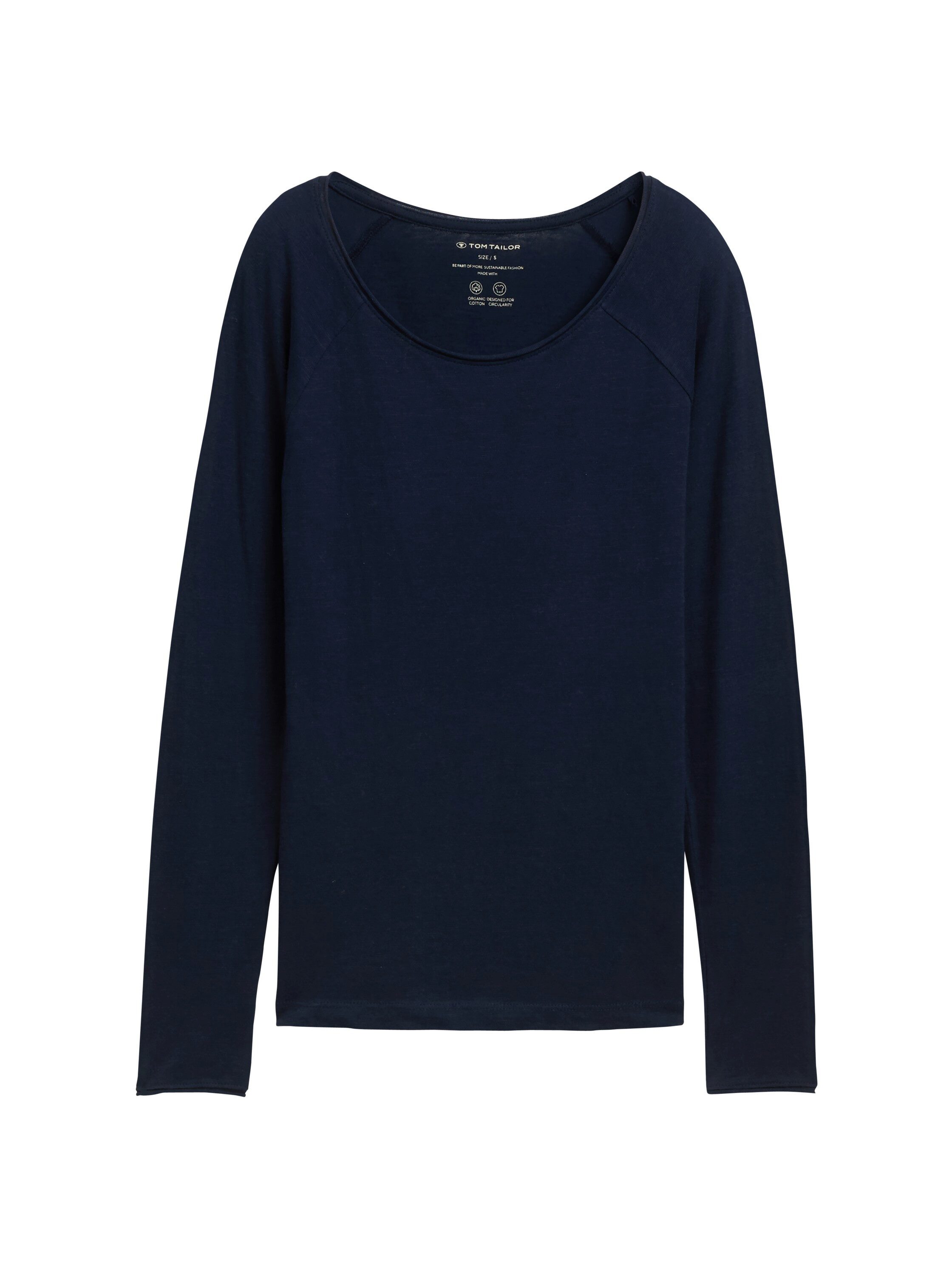 Tom Tailor Shirt met lange mouwen met boothals
