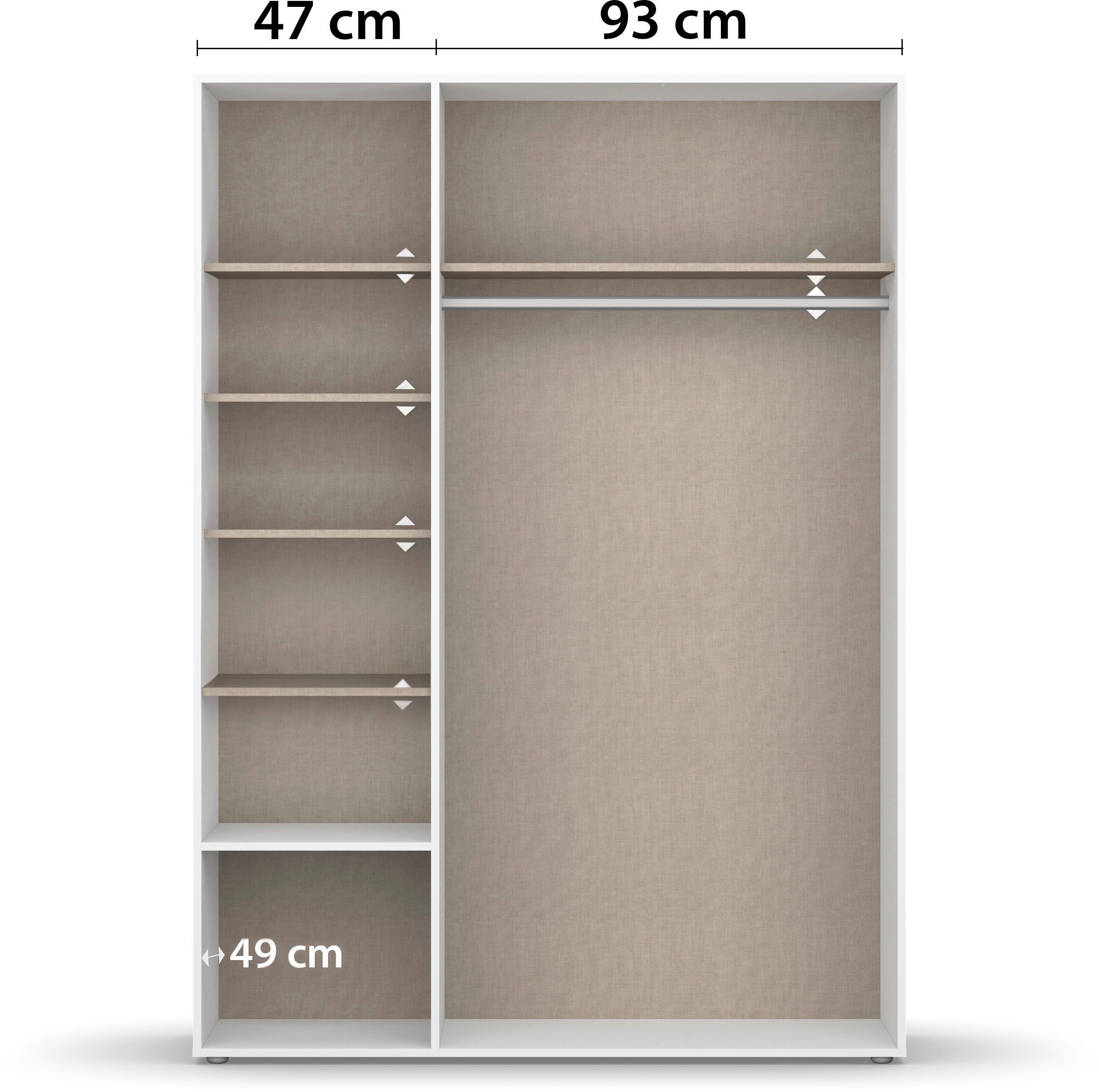 rauch Draaideurkast Kledingkast Kast Garderobe Wasmand NAGATA veel Opbergruimte