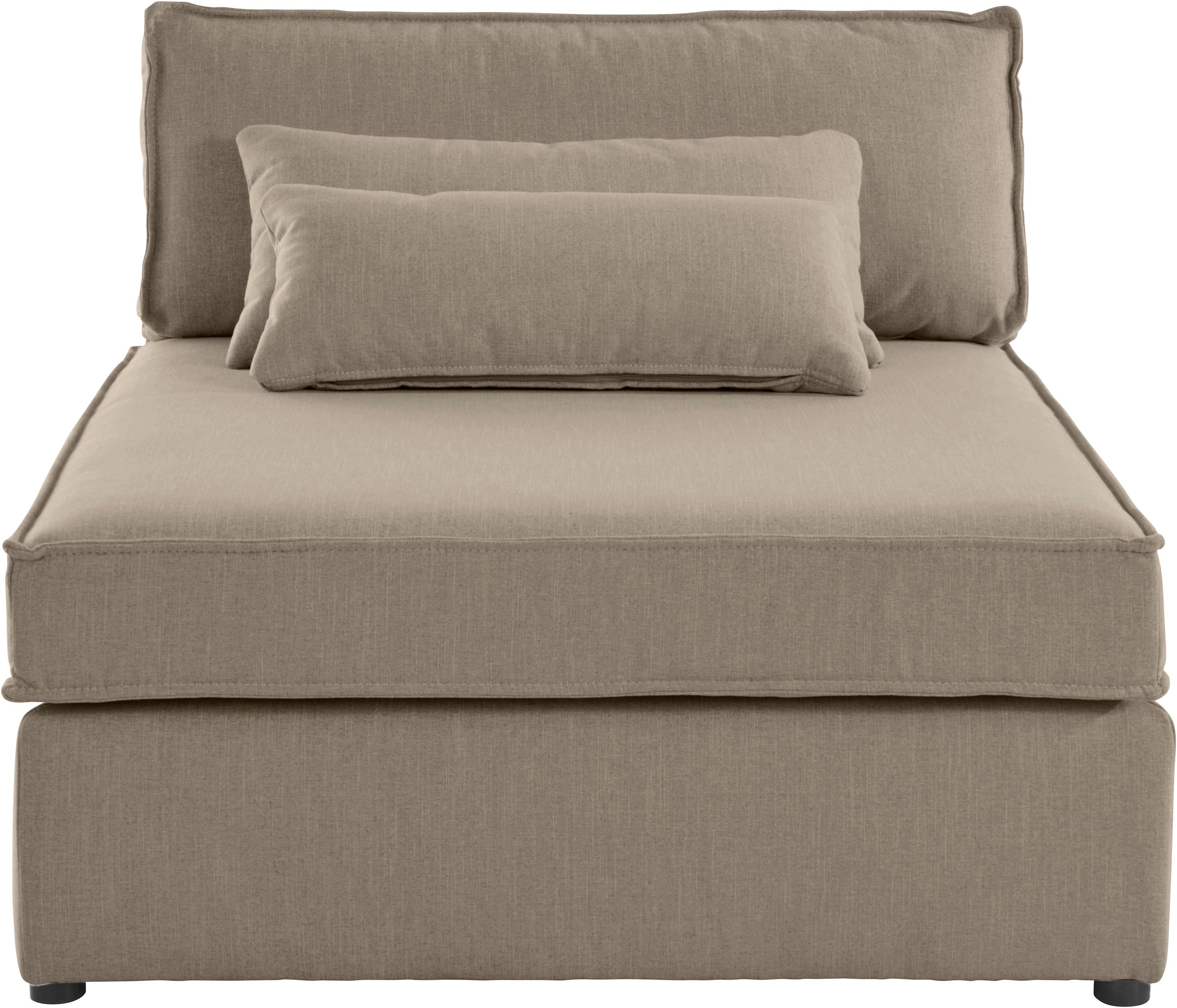 RAUM.ID Bank-middenelement Enid Deel van een modulaire bank, stevig zitcomfort, ook in breedribcord
