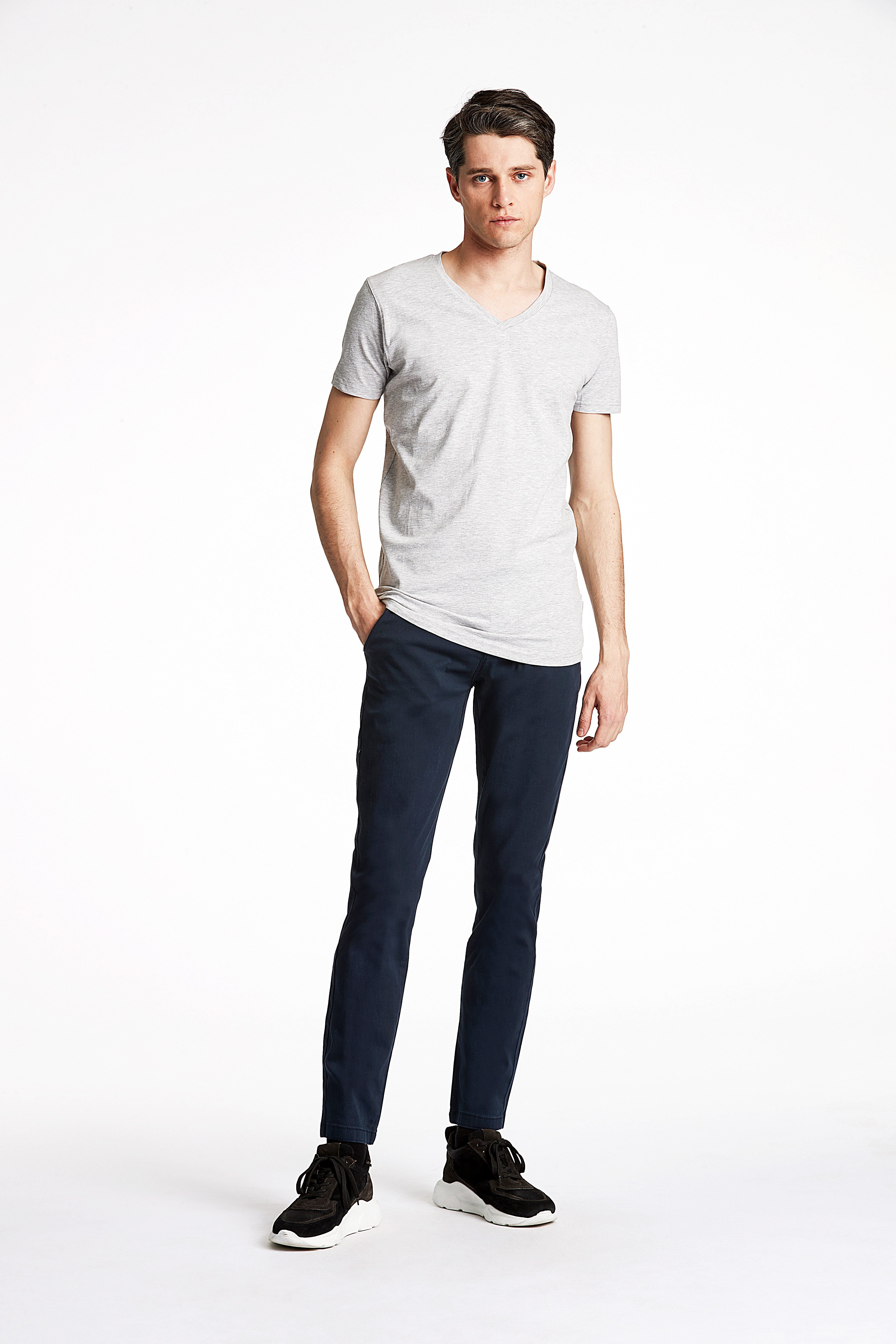 LINDBERGH Chino met riem en stretch (2-delig)