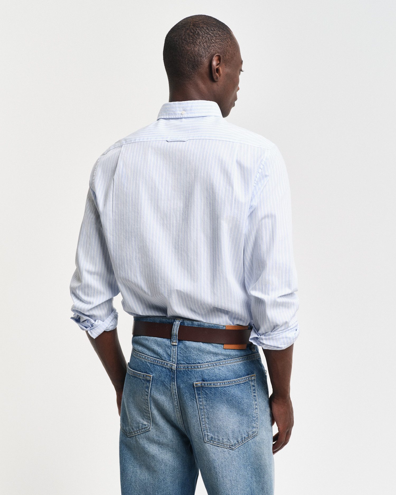 Gant Overhemd met lange mouwen SLIM POPLIN STRIPE SHIRT
