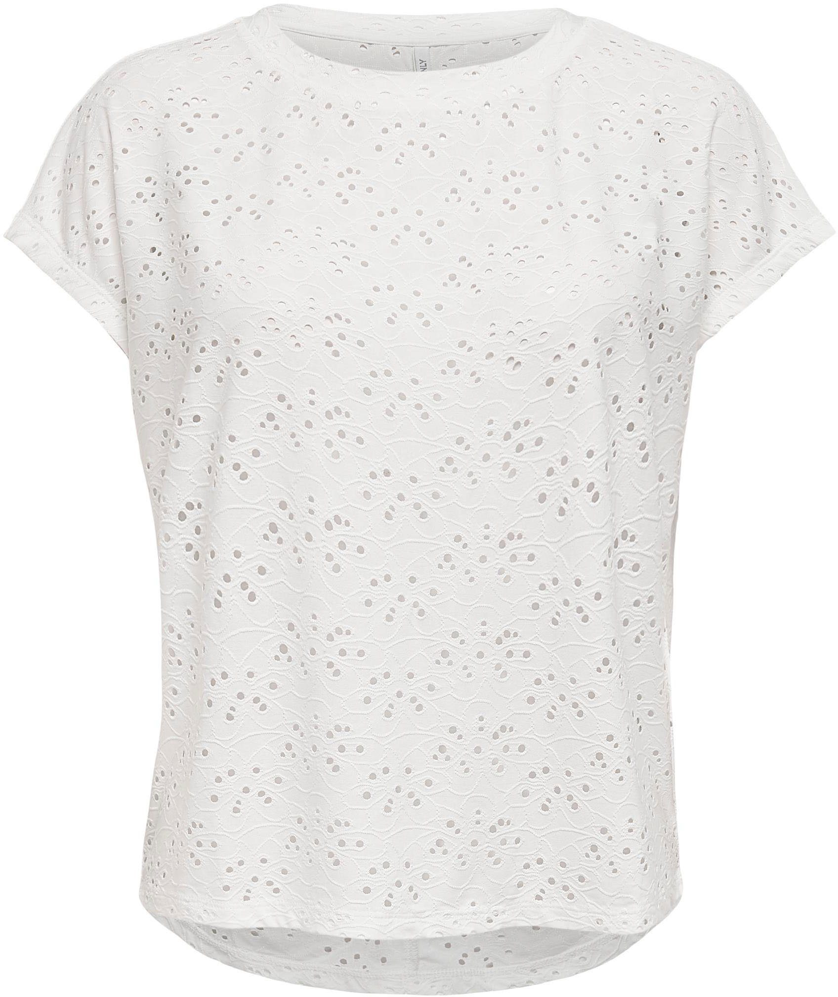 Only Shirt met korte mouwen ONLSMILLA S/S TOP JRS NOOS