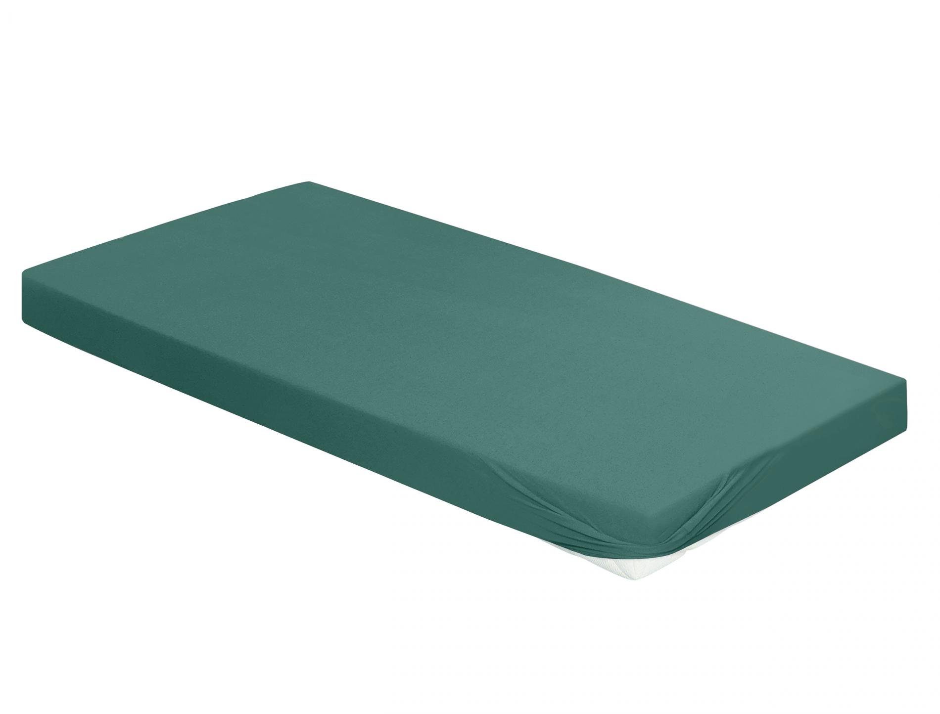 Irisette Hoeslaken Knuffel jersey hoeslaken Vesuv (1 stuk) hoeslakens groen