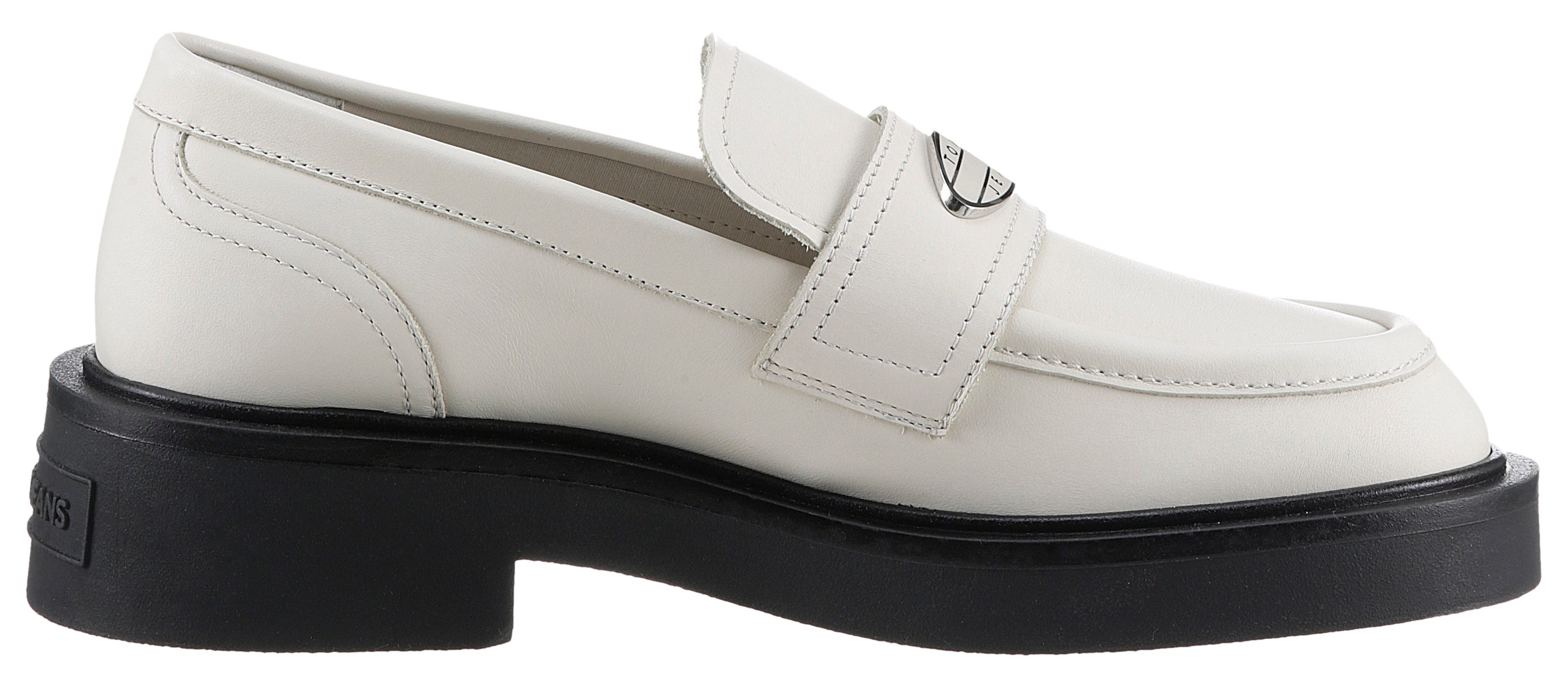 TOMMY JEANS Loafers TJW FLAT LOAFER lage schoen, slipper, instapschoen in college-look