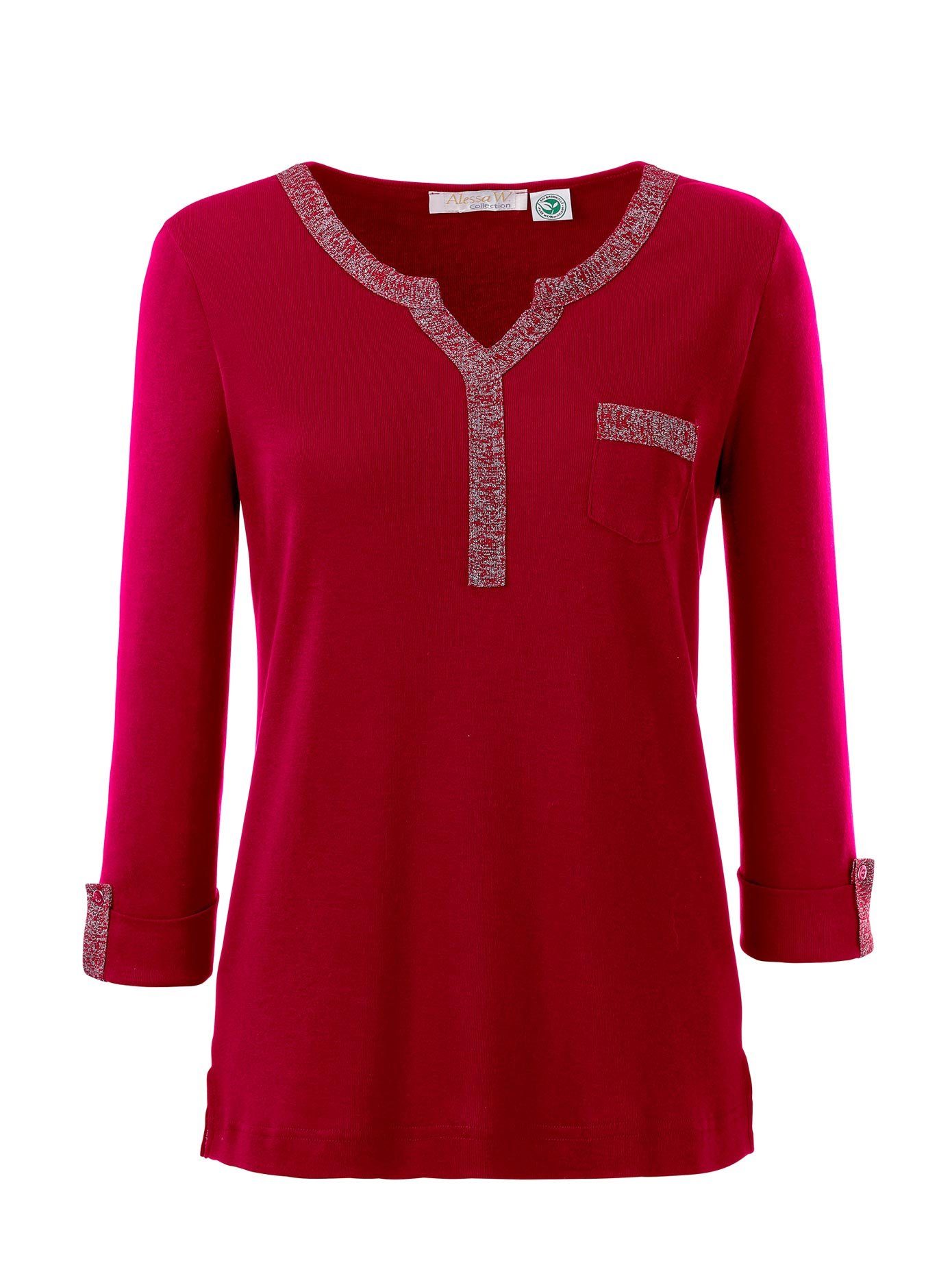 Alessa W. Shirt met 3/4-mouwen Shirt (1-delig)