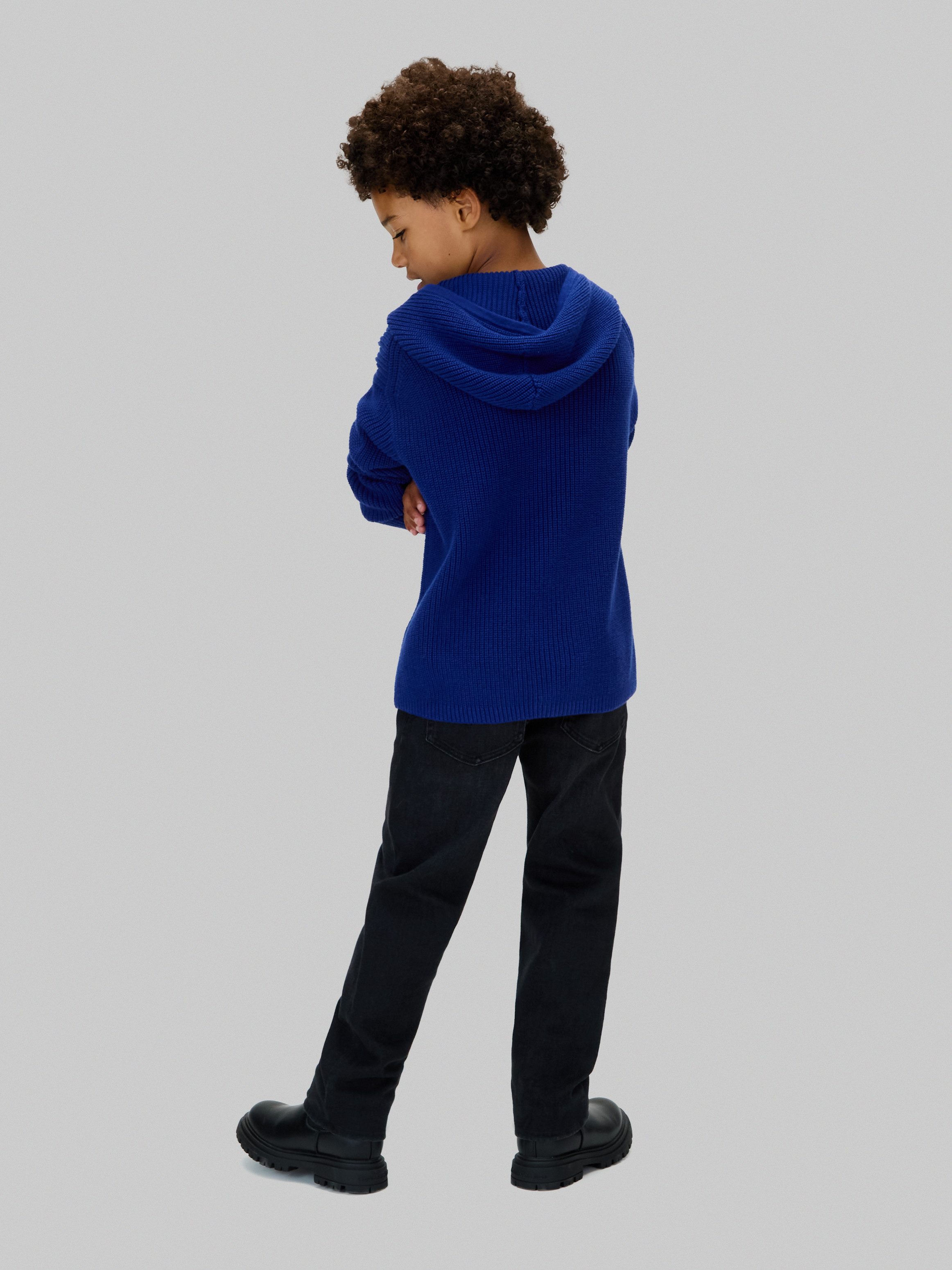 Calvin Klein Gebreide trui RIB KNIT HOODIE