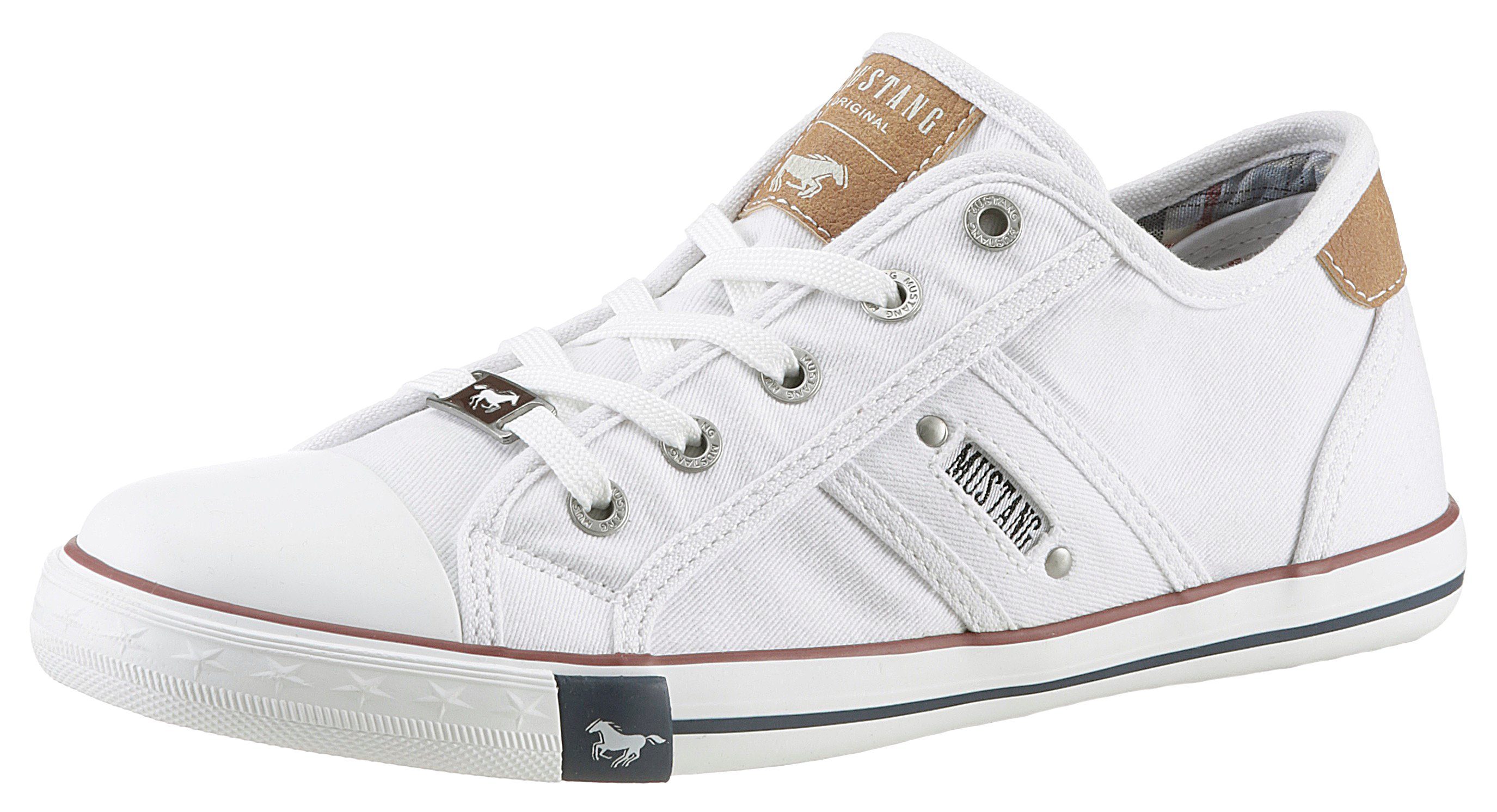 Mustang Shoes Sneakers , vrijetijdsschoen, lage schoen, veterschoen met mustang merklabel