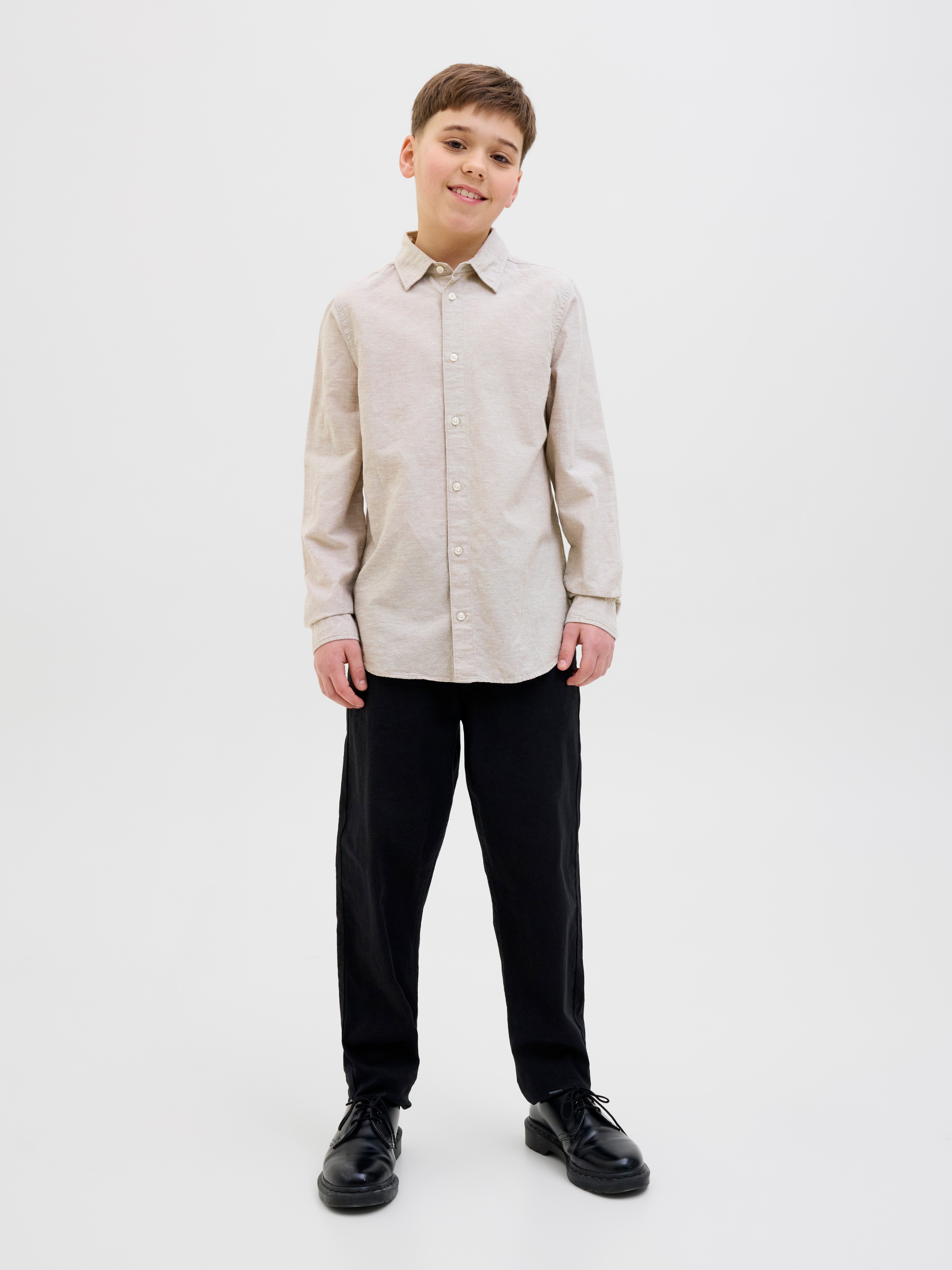 Jack & Jones Junior Overhemd met lange mouwen JJEBREEZE SHIRT LS SN JNR