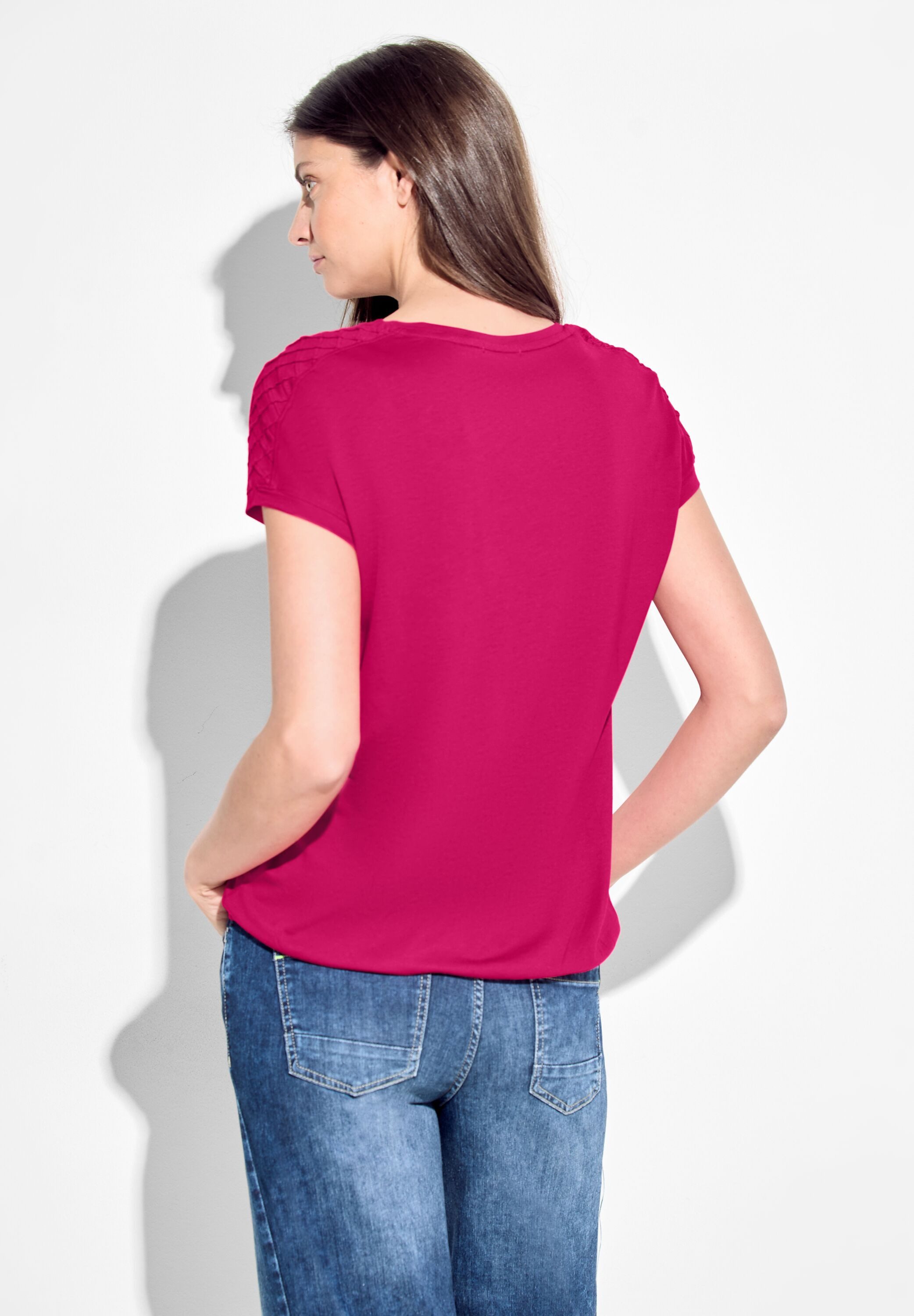 Cecil T-shirt met biesdecoratie