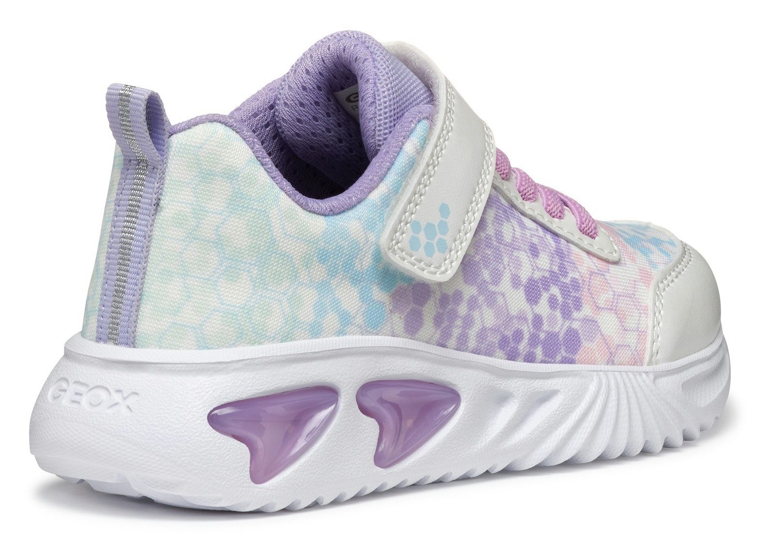 Geox Sneakers J ASSISTER GIRL knipperschoen , lage schoen, klittenbandschoen met textielvoering