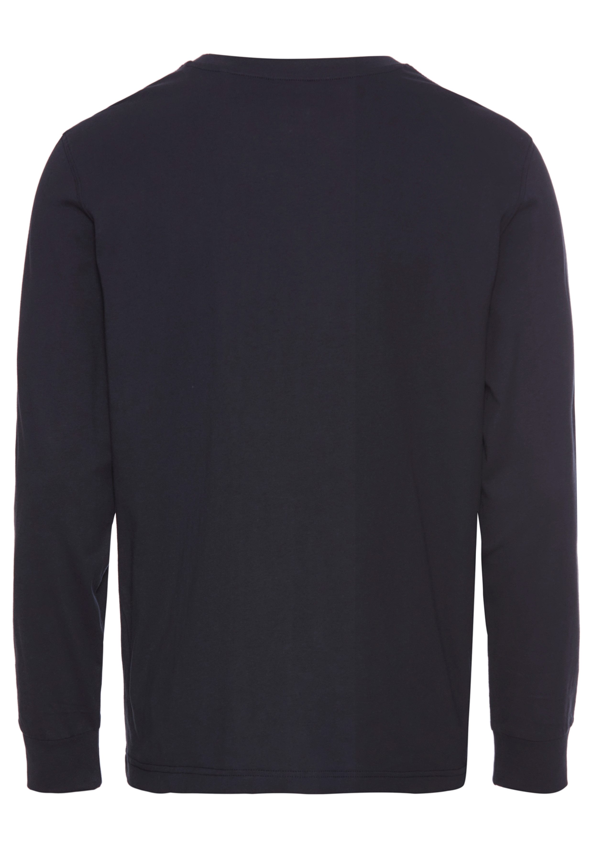 Man's World Shirt met lange mouwen kleine borstprint