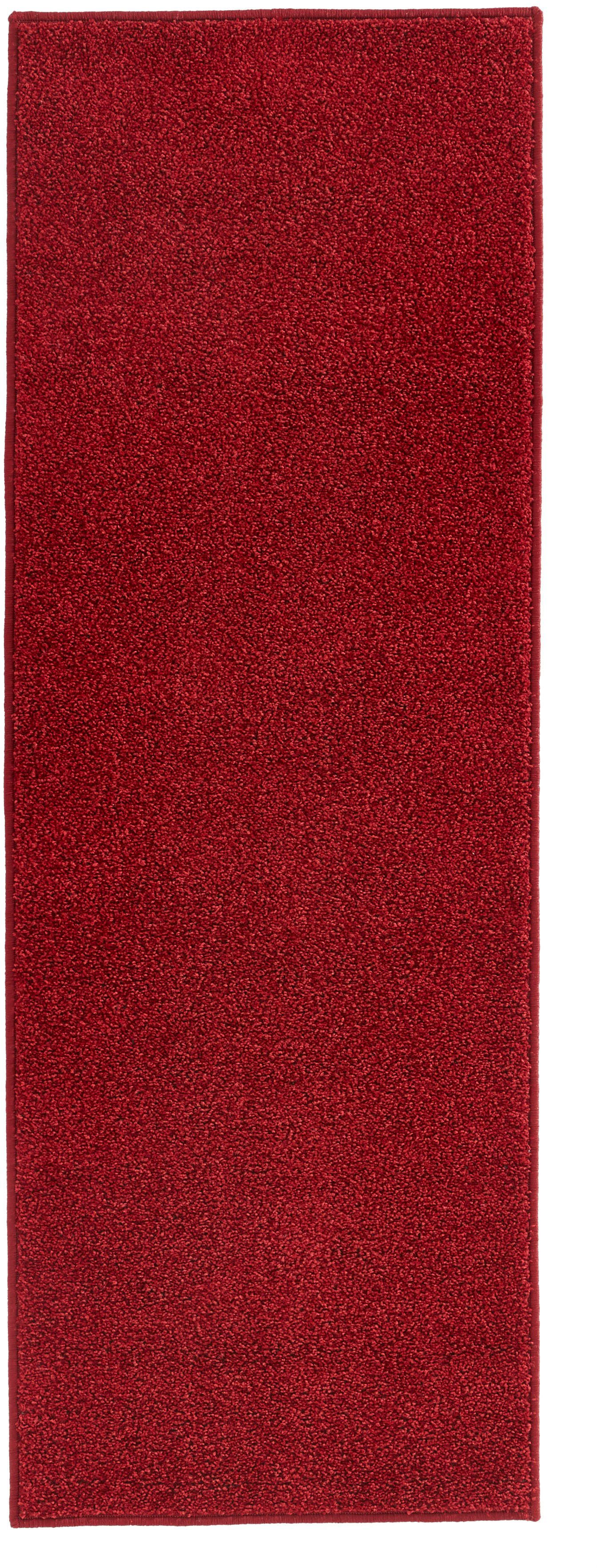 HANSE Home Vloerkleed Pure 100 korte pool Kortpolig, effen, omgezoomd, loper, woonkamer, kinderkamer, gang