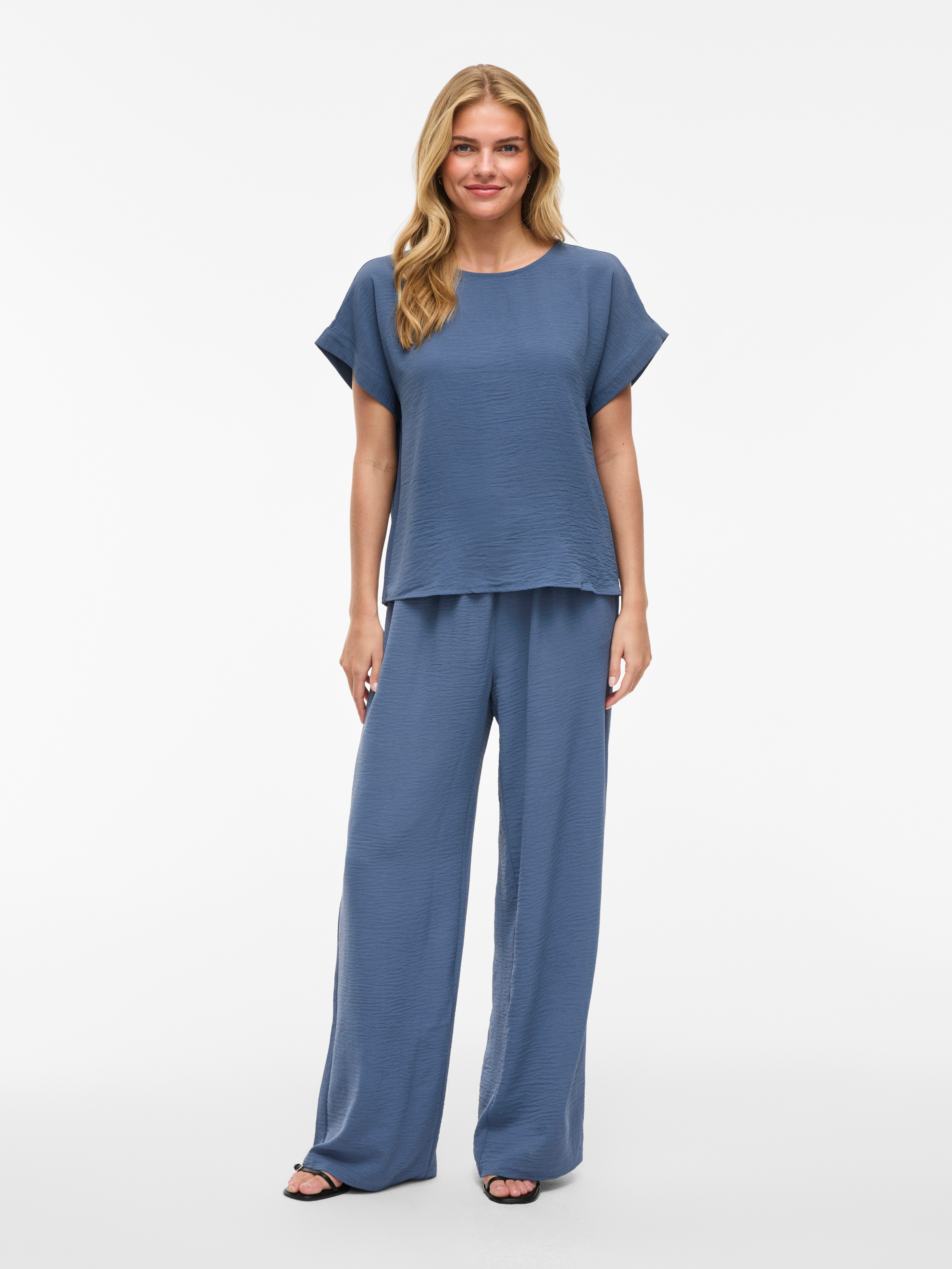 Vila Shirt met korte mouwen VIJOSA S/S TOP - NOOS
