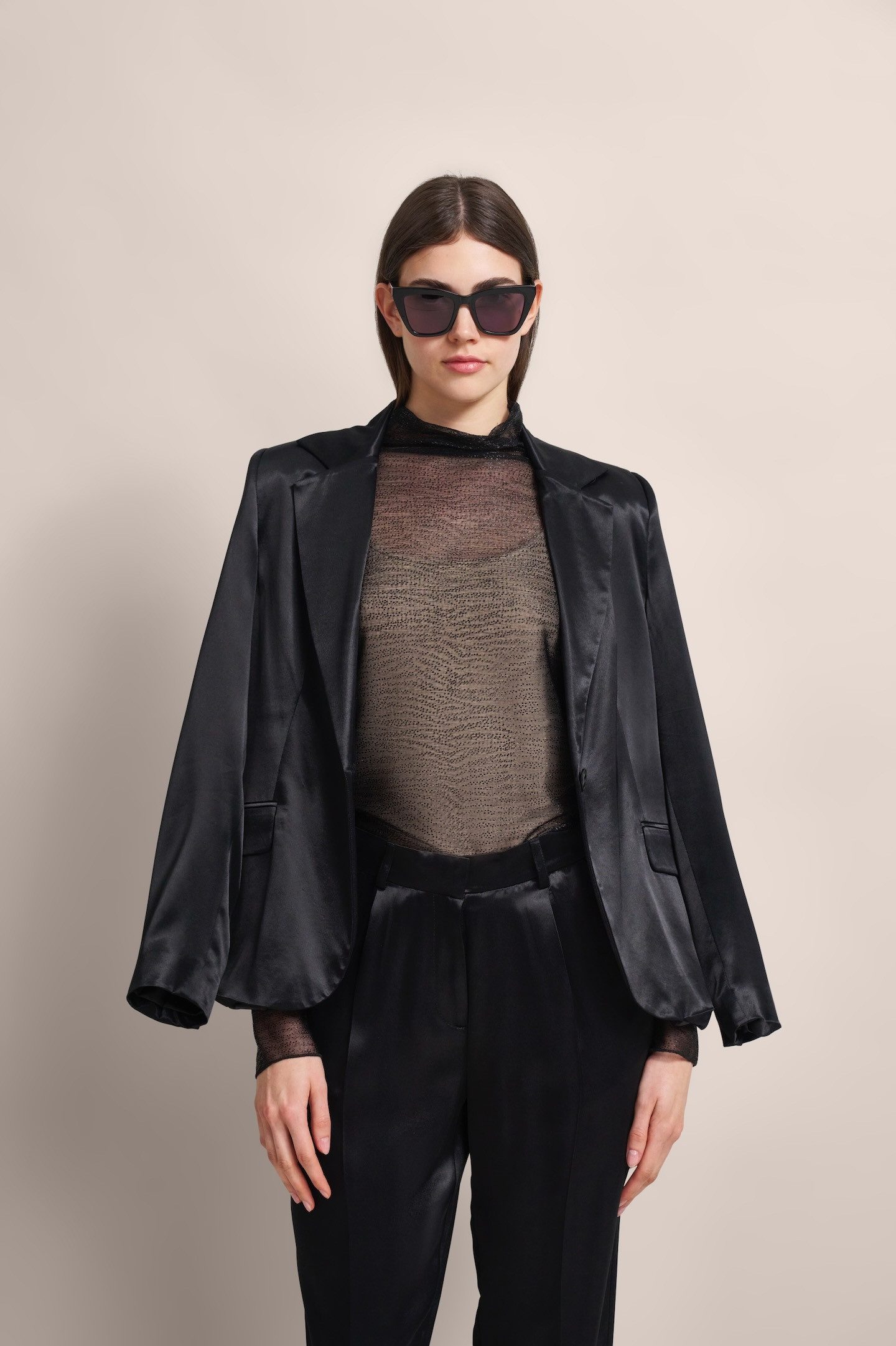 Bugatti Shirt met lange mouwen met glanseffect