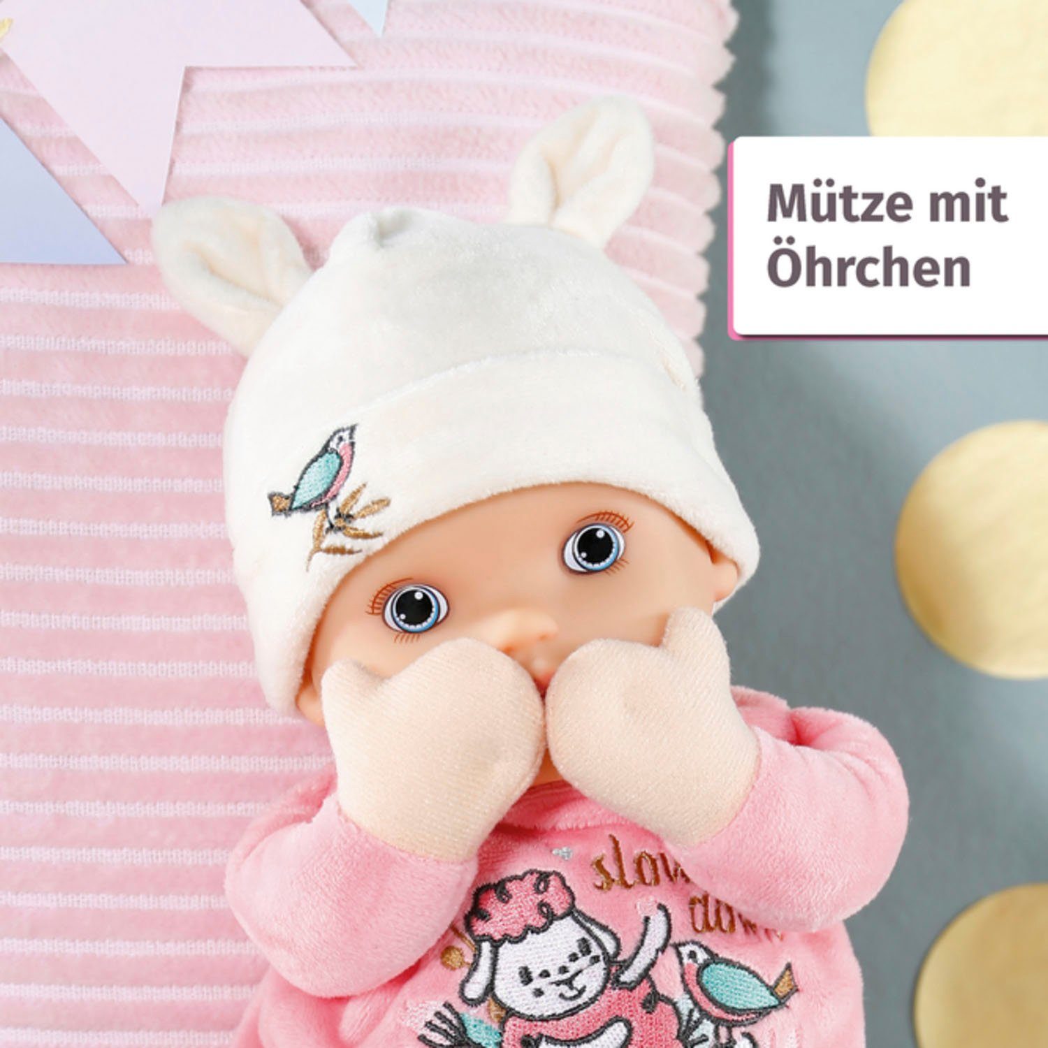 Baby Annabell Babypop Sweetie for babies, 30 cm met rammelaar aan de binnenkant
