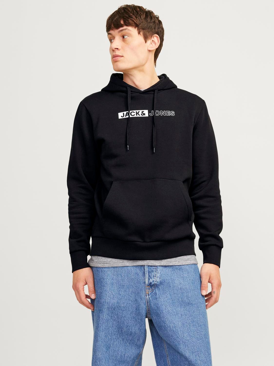 Jack & Jones Hoodie JJECORP LOGO SWEAT HOOD PLAY NOOS