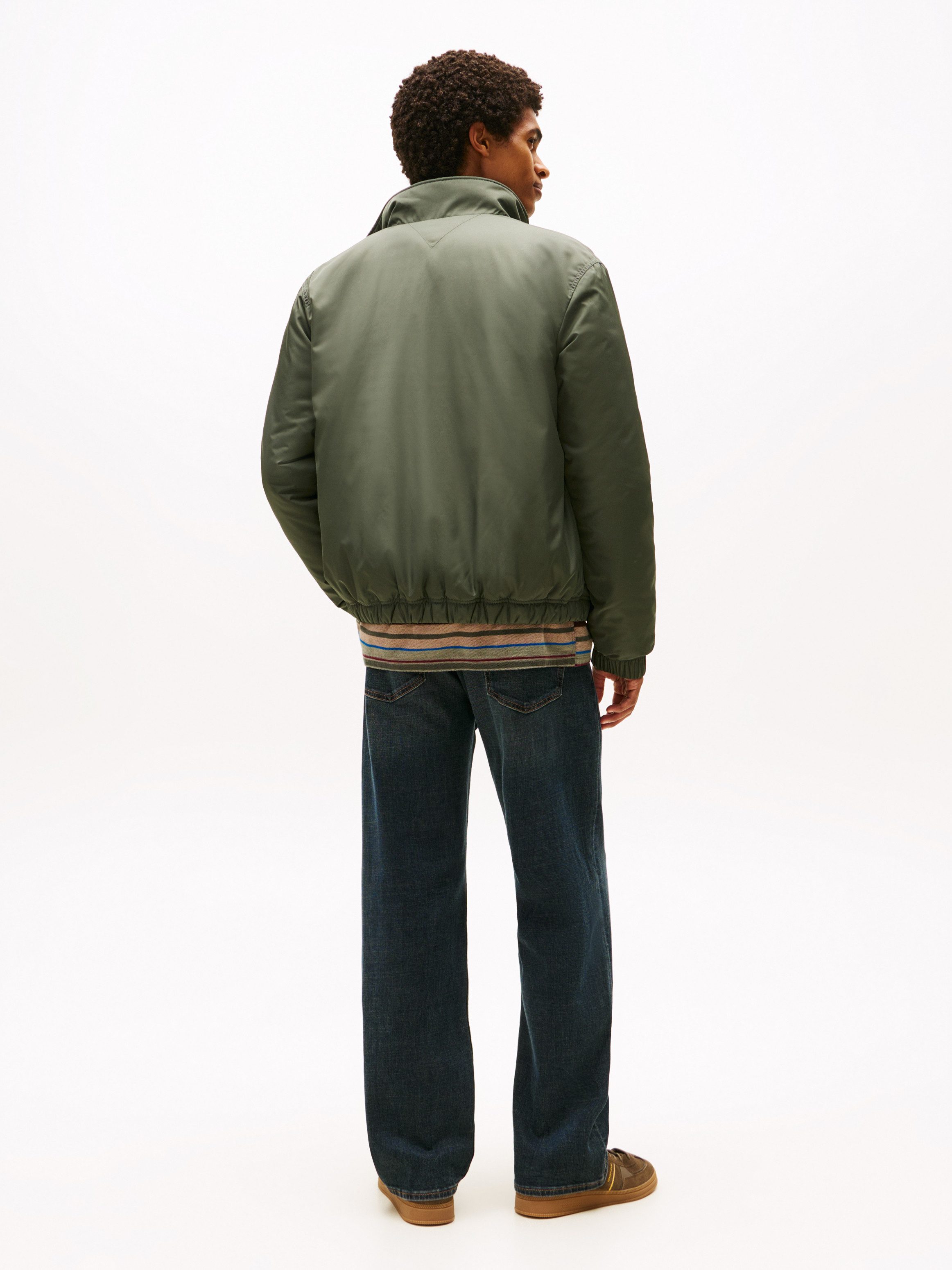 TOMMY JEANS Blouson TJM ESSENTIAL PADDED JACKET EXT glanzend, stretch manchetten, opstaande kraag