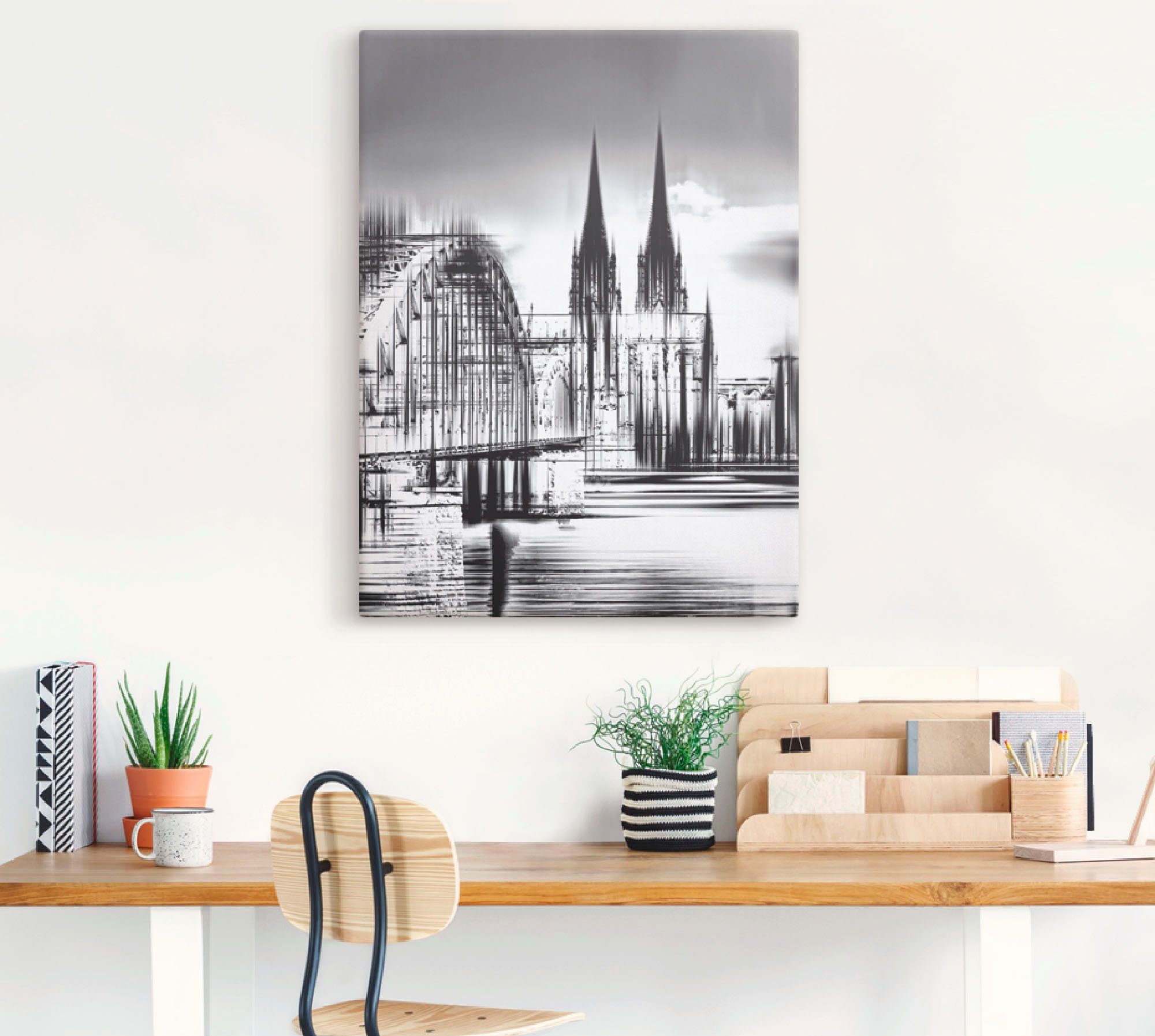 Artland Artprint Keulen Skyline collage III als artprint op linnen, poster, muursticker in verschillende maten