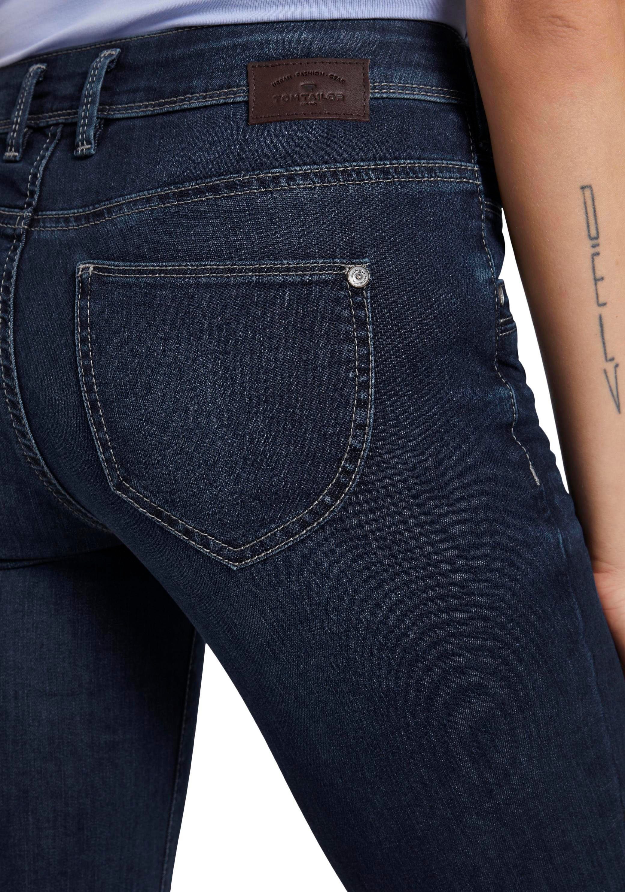 Tom Tailor Rechte jeans Alexa straight met contrasterende stiksels