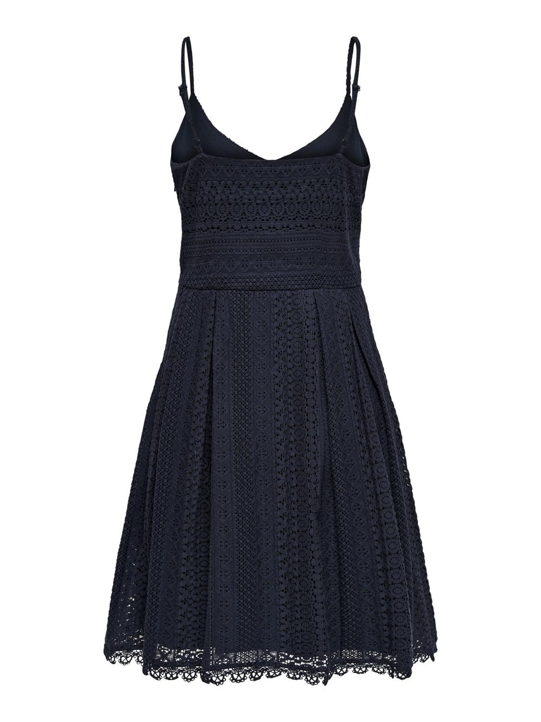 Only Jurk met bandjes ONLHELENA LACE S/L SHORT DRESS WVN