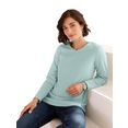 classic basics fleece-shirt fleeceshirt (1-delig) blauw