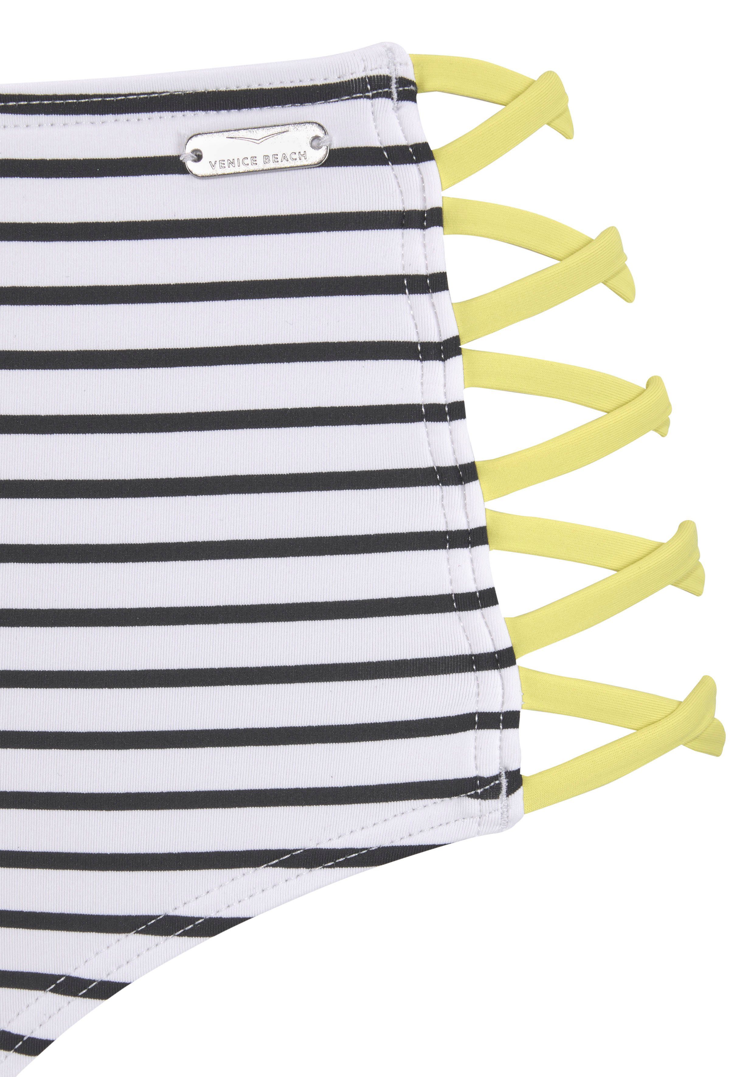Venice Beach Highwaist-bikinibroekje CAMIE met gekruiste bandjes opzij