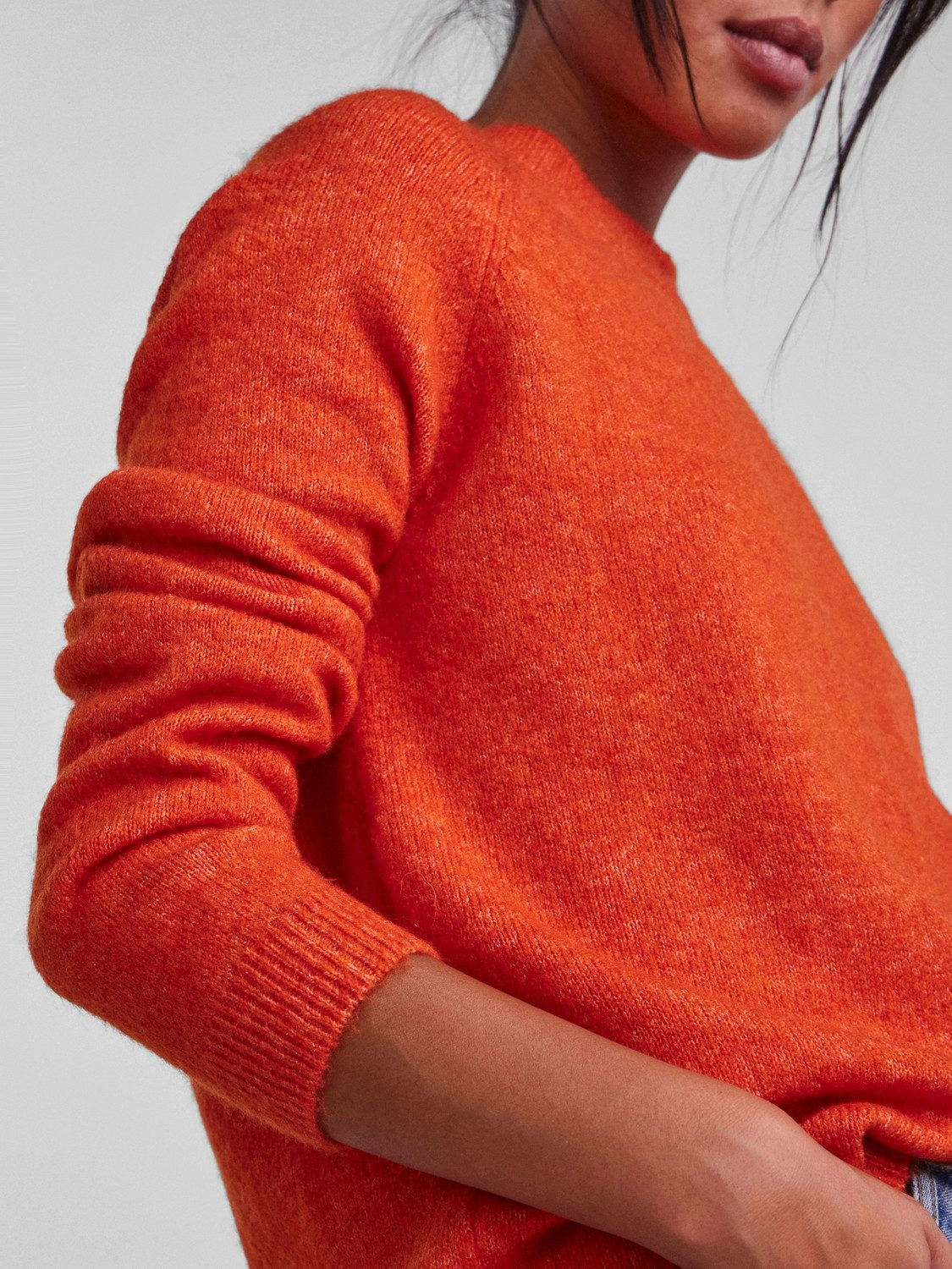 pieces Gebreide trui PCJULIANA LS O-NECK KNIT NOOS BC