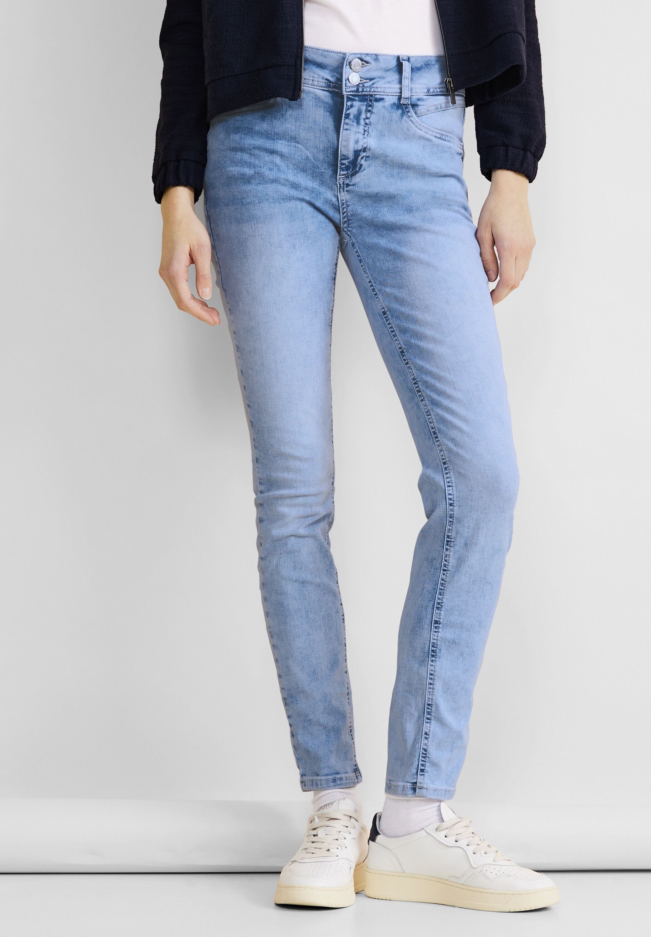 STREET ONE Slim fit jeans QR York met smalle pijpen