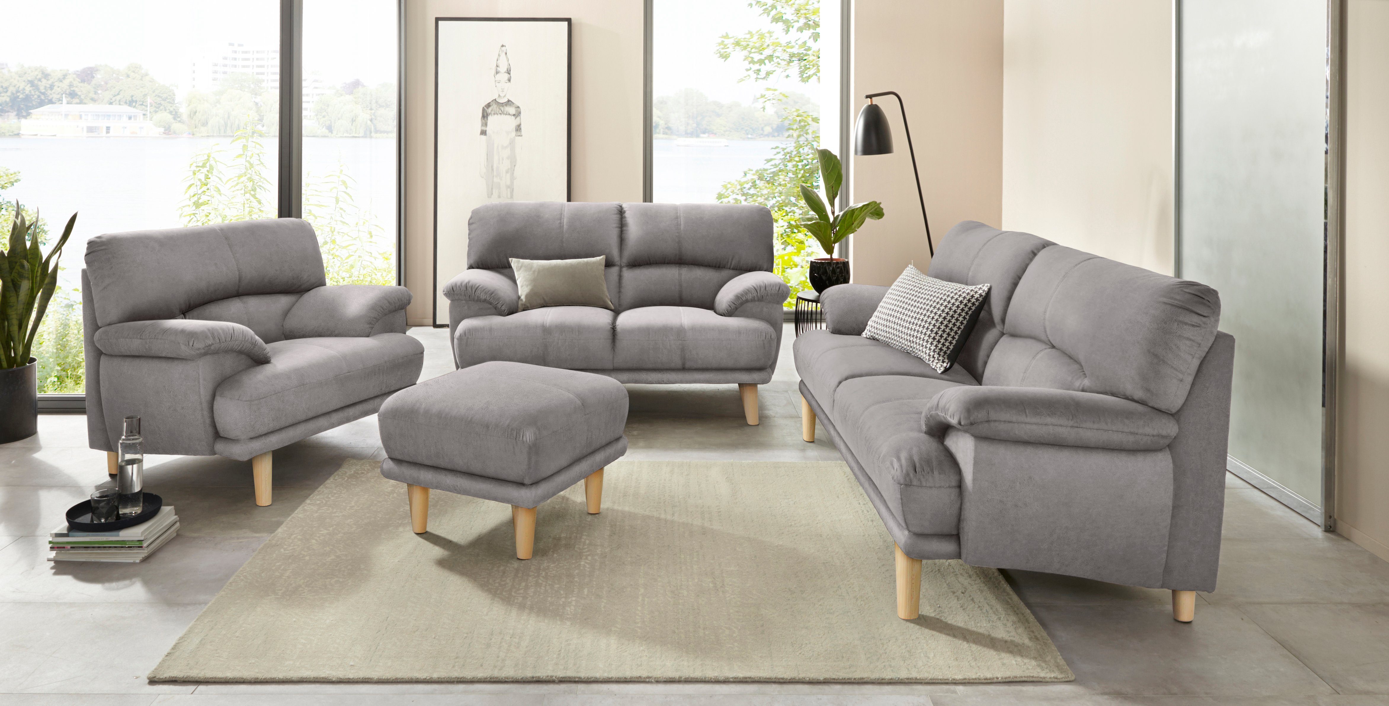 TRENDMANUFAKTUR Fauteuil Cecilia, loungestoel, Italiaans ontwerp, comfortabele armleuningen