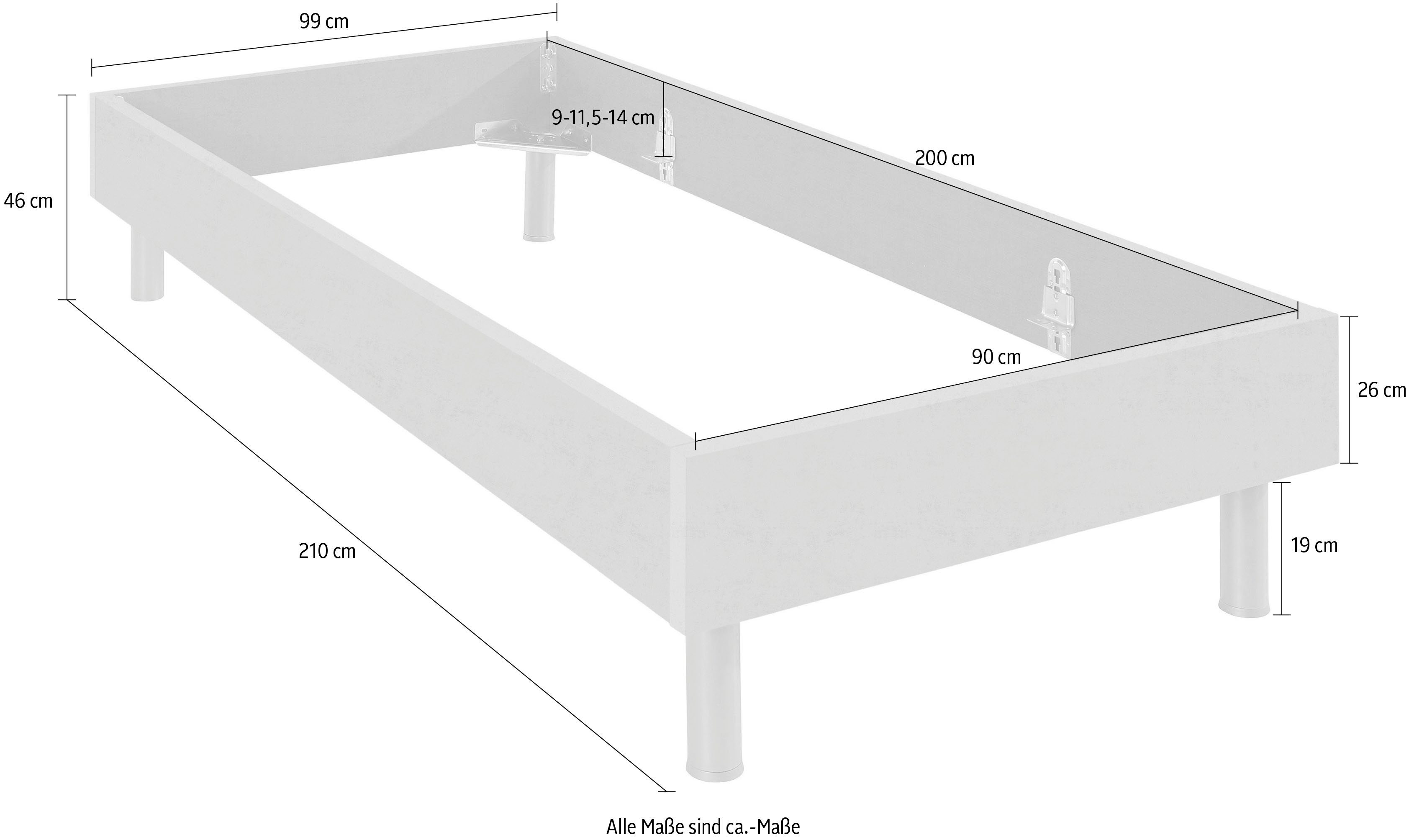 Wimex Bed Easy, grote keuze aan maten en kleuren, ook in comforthoogte