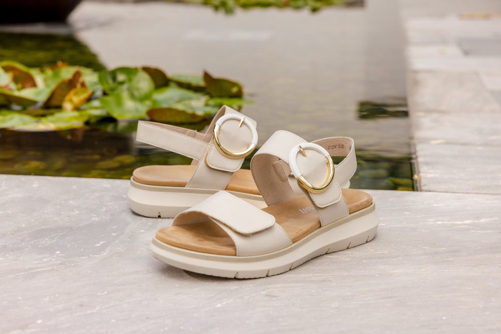 Remonte Sandalen , sandaal, comfort schoen, zomerschoen met praktische klittenbanden