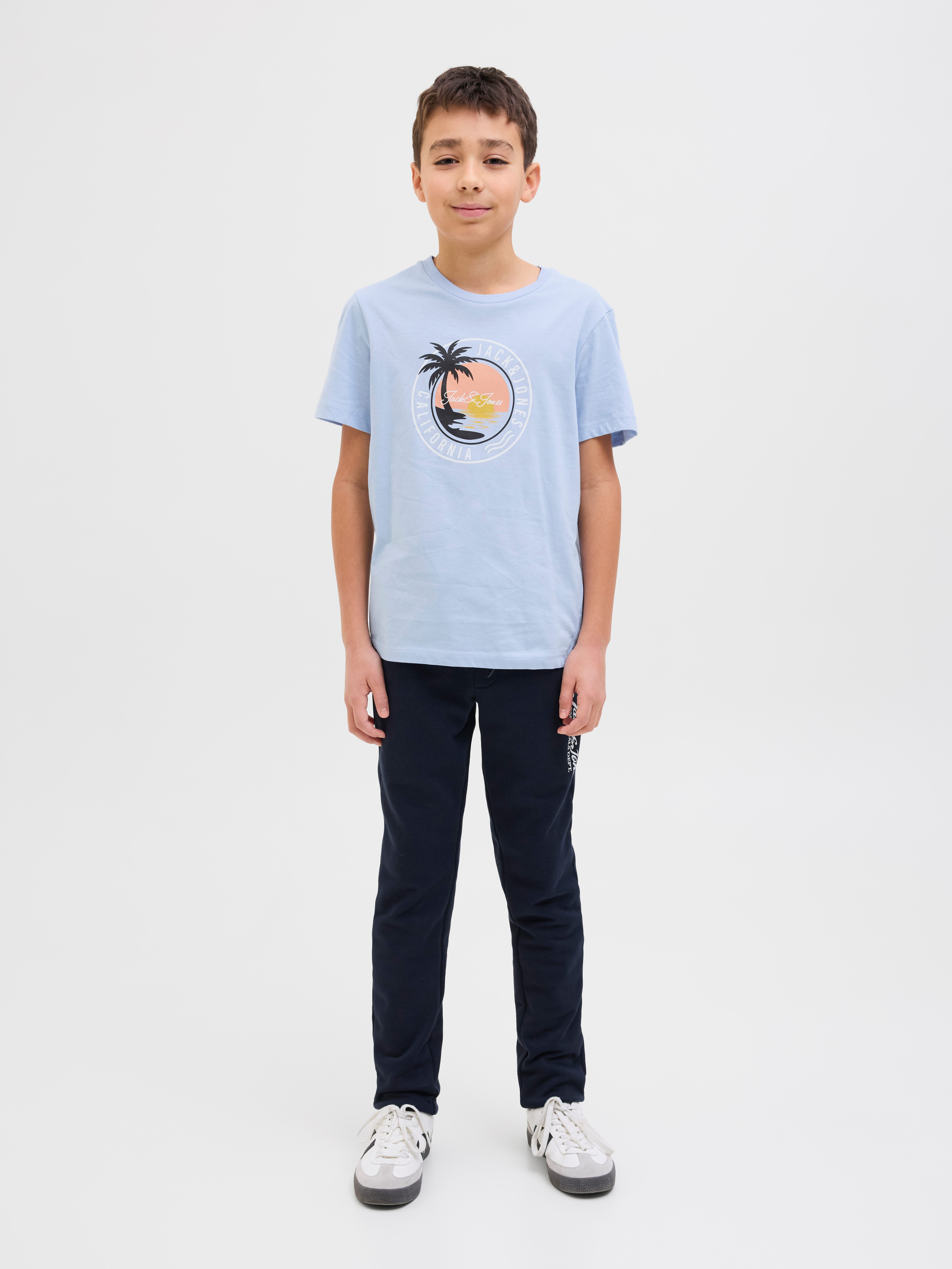 Jack & Jones Junior T-shirt JJPALM TEE SS CREW NECK JNR