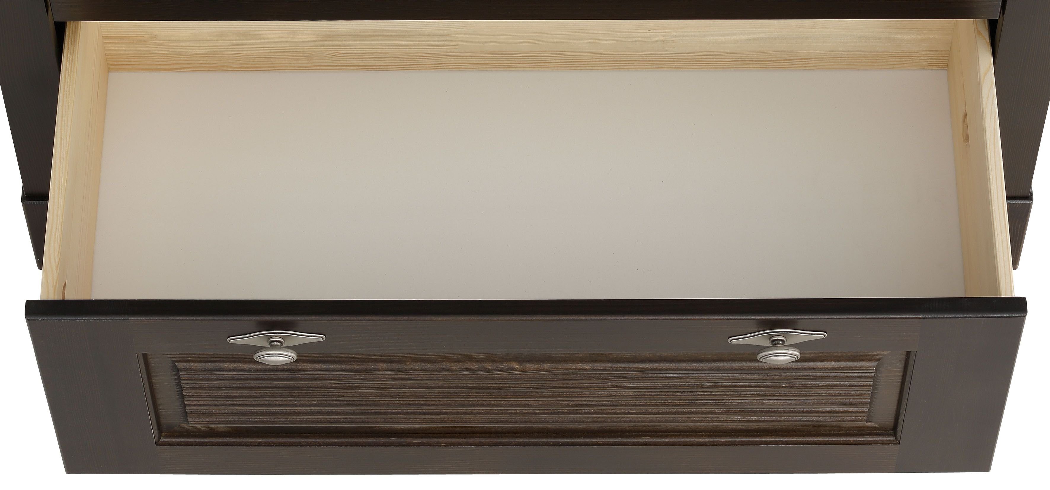 Home affaire Ladekast Rauna van massief grenen, met 5 laden, breedte 96 cm