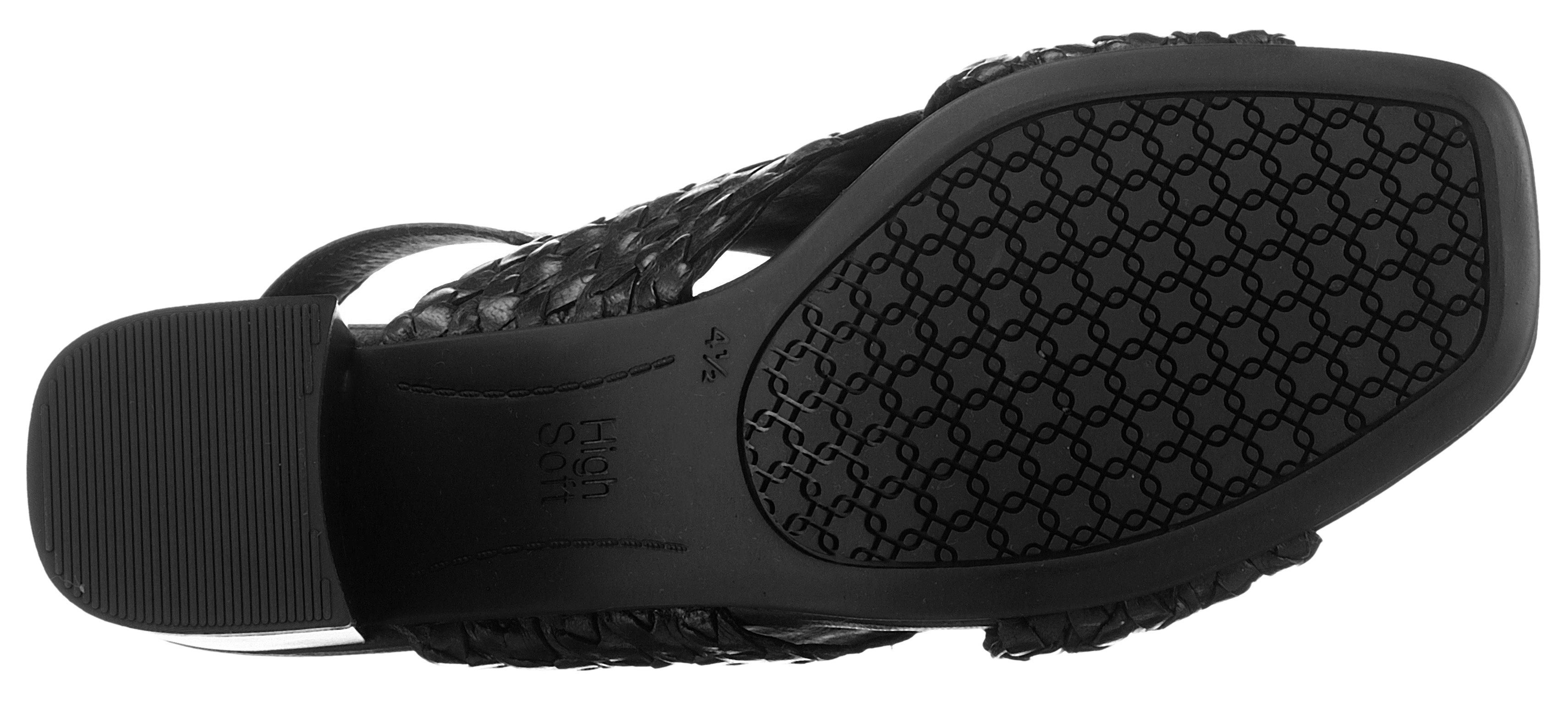 Ara Sandaaltjes Brighton , zomerschoen, sandaal, blokhak, in vlecht-look, comfortabele breedte g