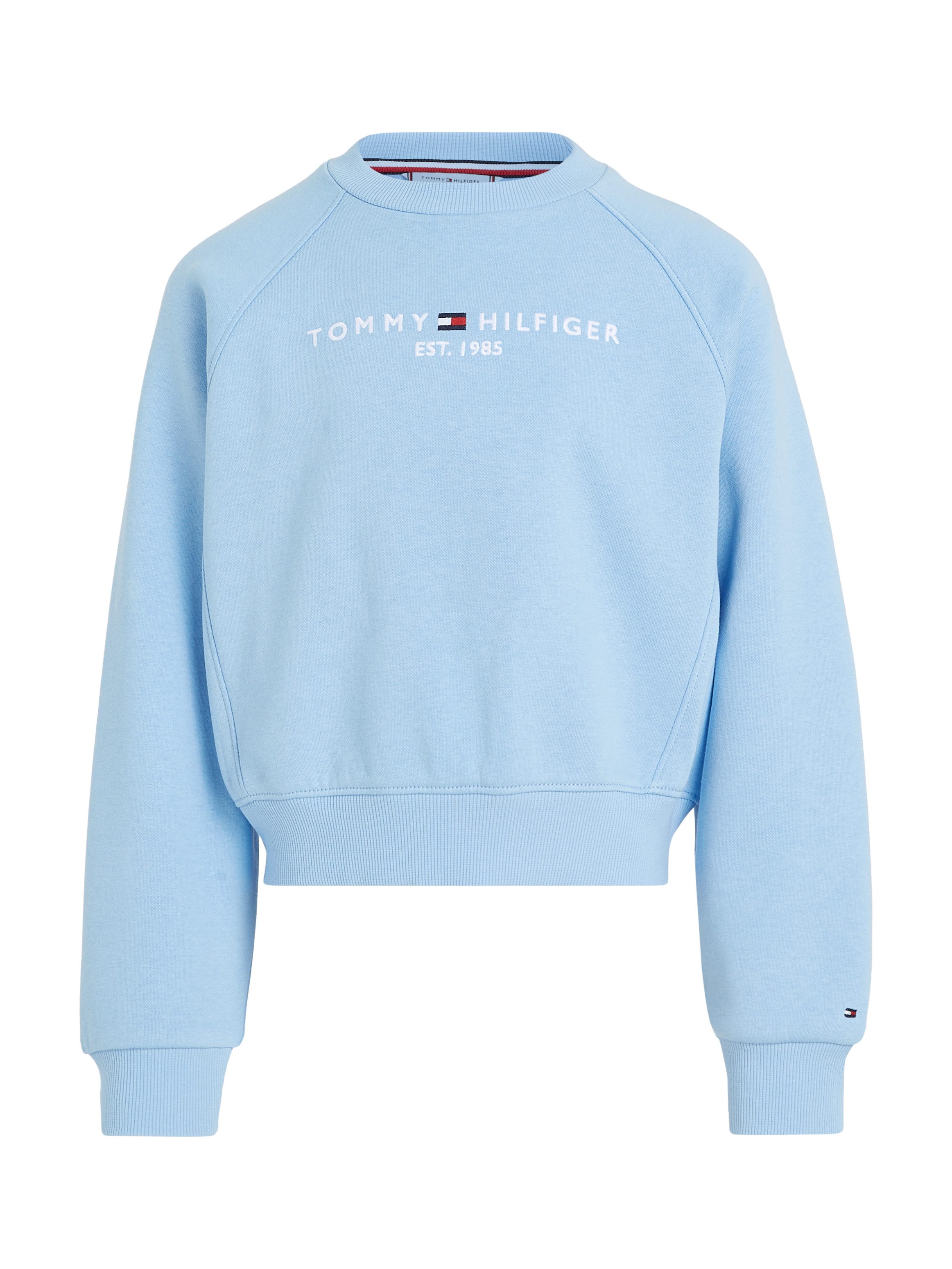 Tommy Hilfiger Sweatshirt ESSENTIAL EMBROIDERED FLEECE CN Kinderen tot 16 jaar met logo-opdruk