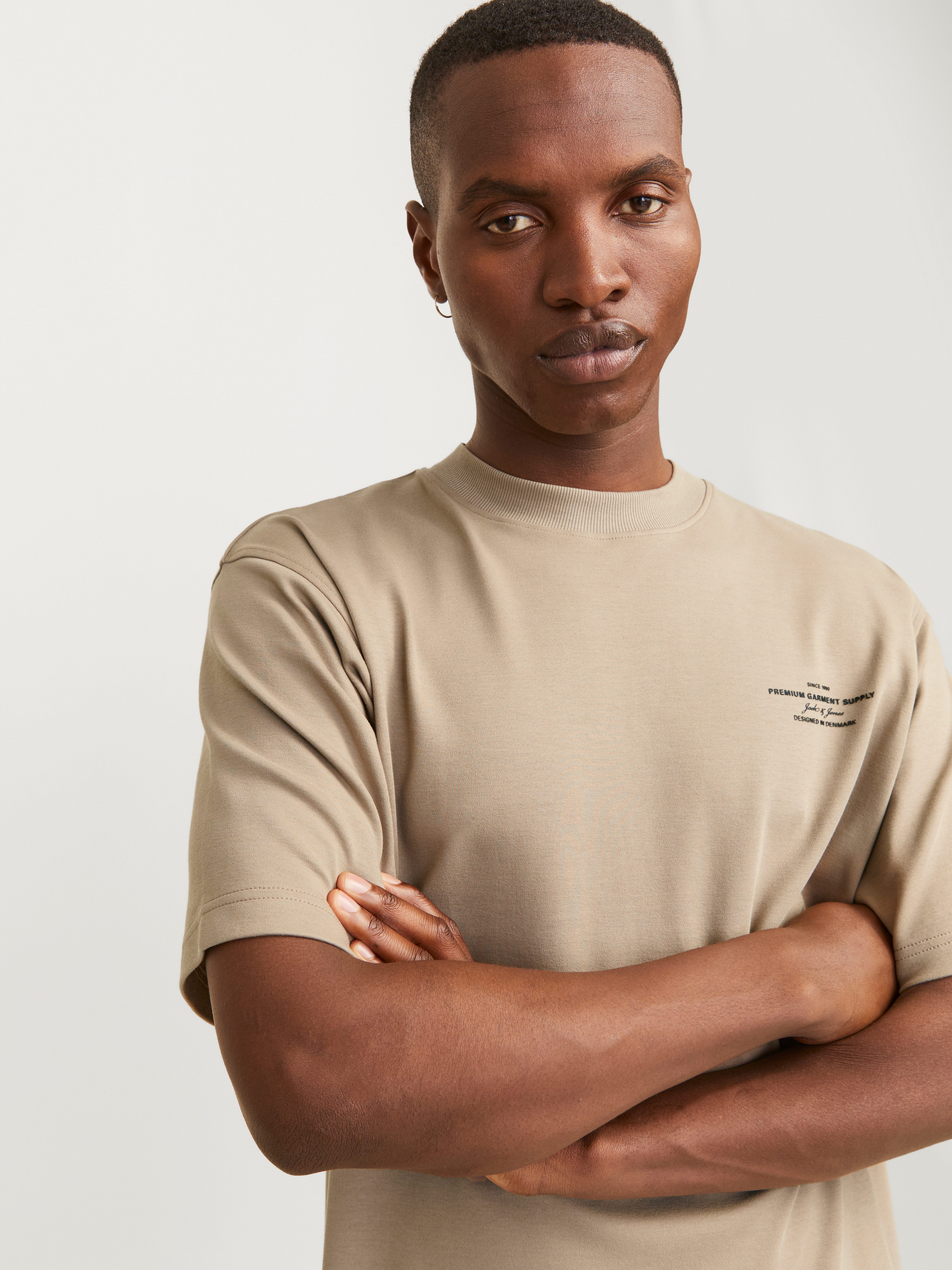 Jack & Jones Shirt met ronde hals JPRBLACHAD BRANDING SS CREW NECK TEE SN