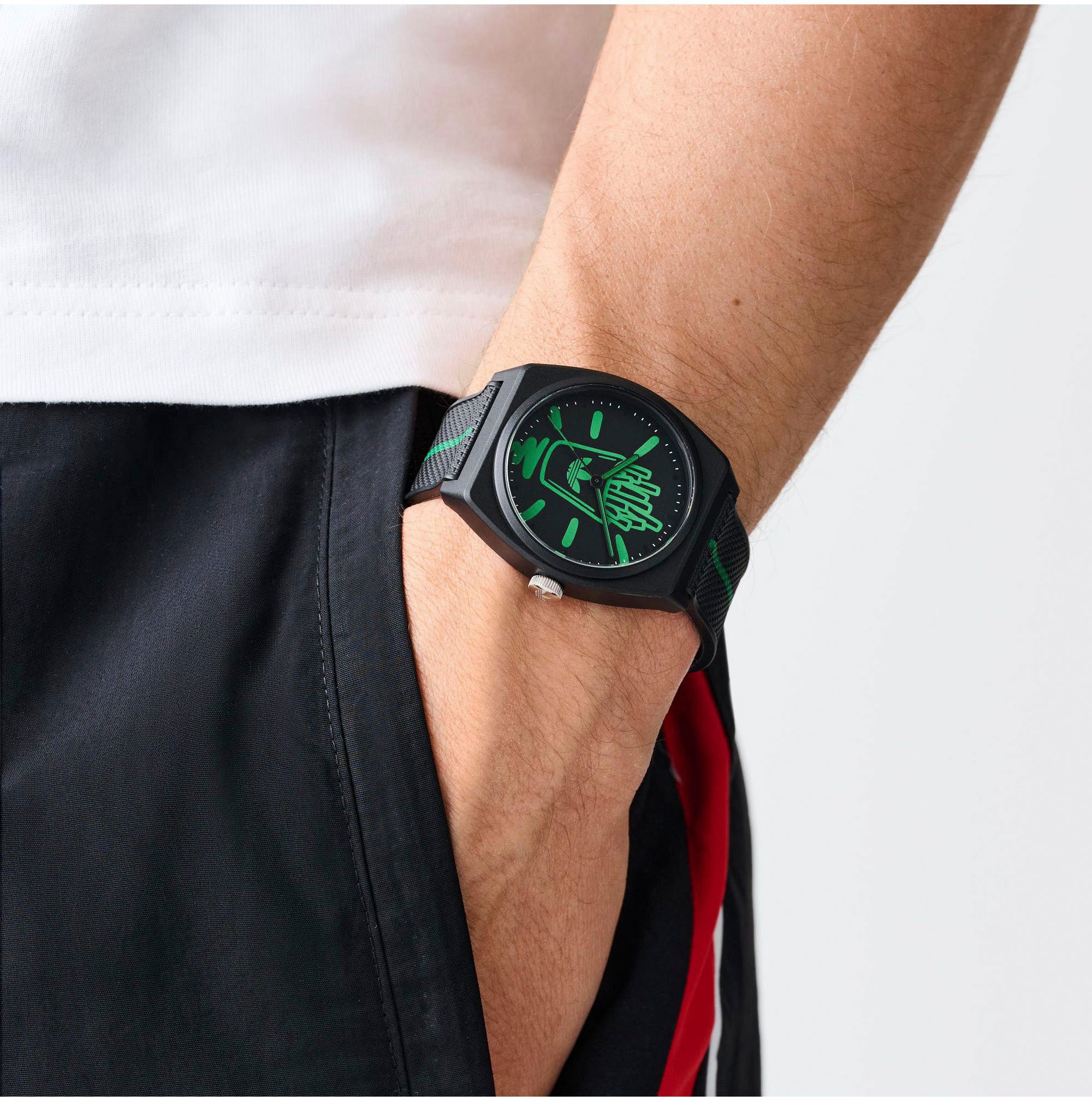 adidas Originals Kwartshorloge PROJECT TWO Polshorloge, herenhorloge, dameshorloge, harsband, waterafstotend tot 5 bar