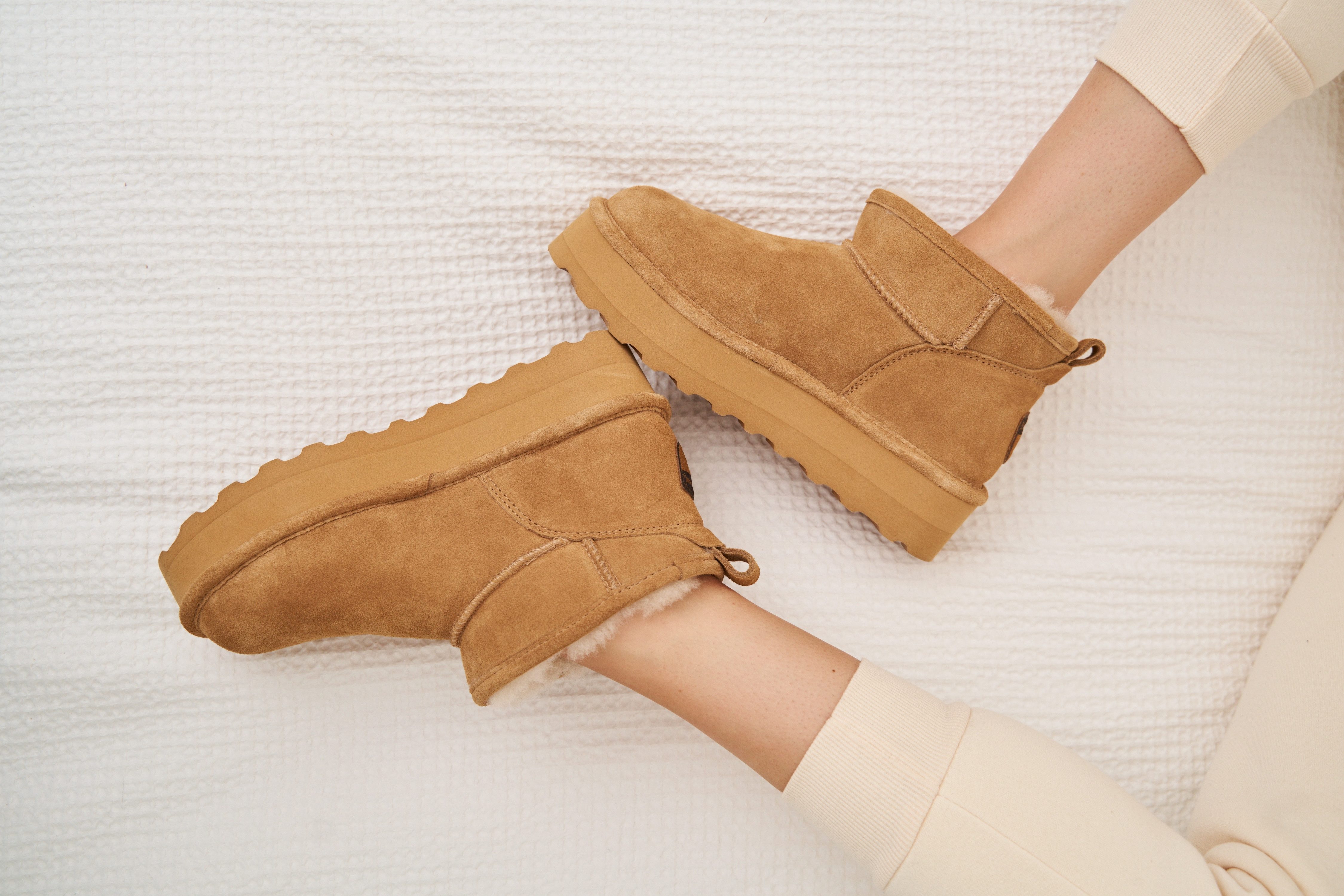 Bearpaw Winterlaarzen Retro , plateaulaarzen, winterlaarzen met plateauzool