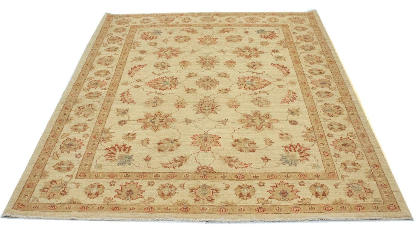 morgenland Wollen kleed Farahan Teppich handgeknüpft beige-Ziegler Teppich - 200 x 150 cm - beige