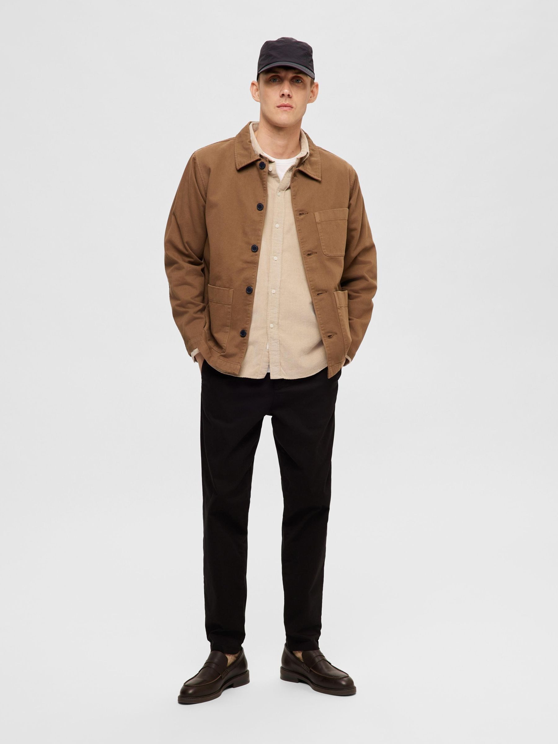 SELECTED HOMME Overhemd met lange mouwen SLHREGOWEN-CORD SHIRT LS NOOS