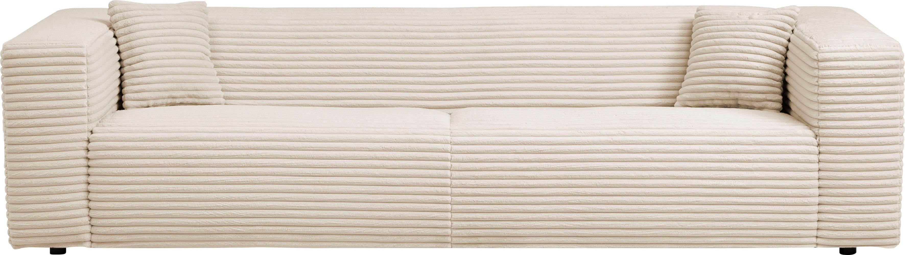 andas 3-zitsbank BAKELS, bank in cord of bouclé stof, sofa in modern ontwerp