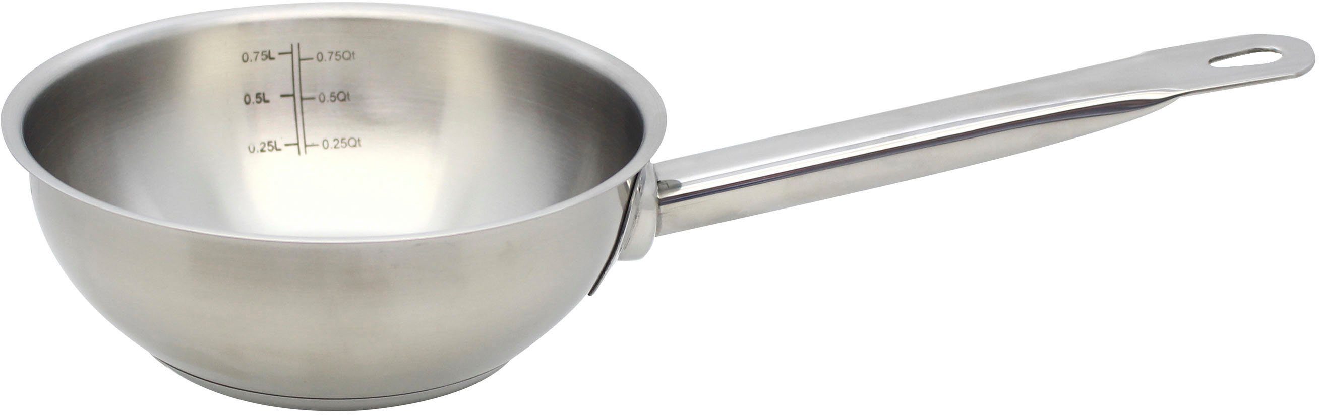 Elo Sauteuse Profi Cuisine steelpannen maat Ø 24 cm x 7,5 cm zilver