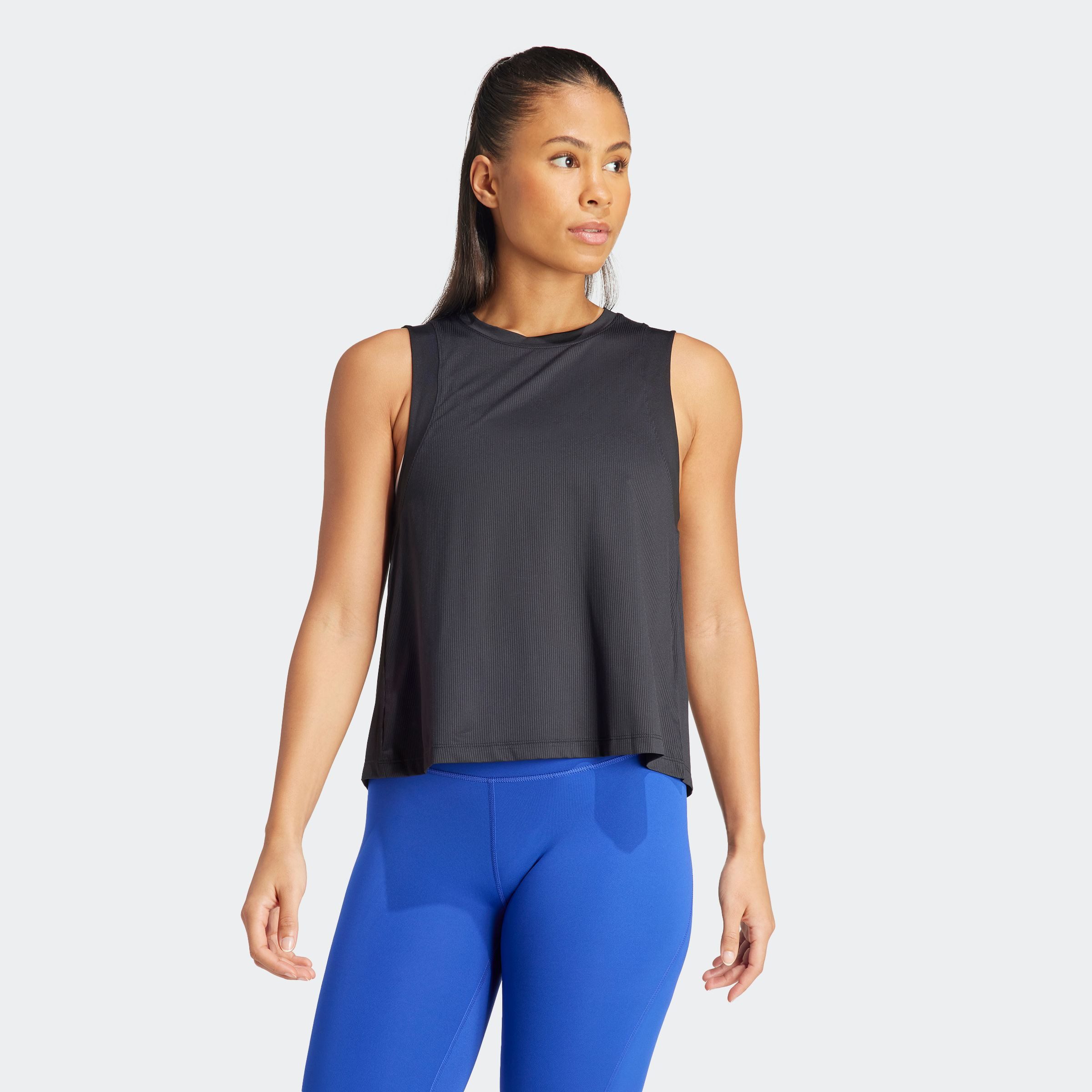 adidas Performance Tanktop STUDIO TANK dames tanktops maat XXL zwart