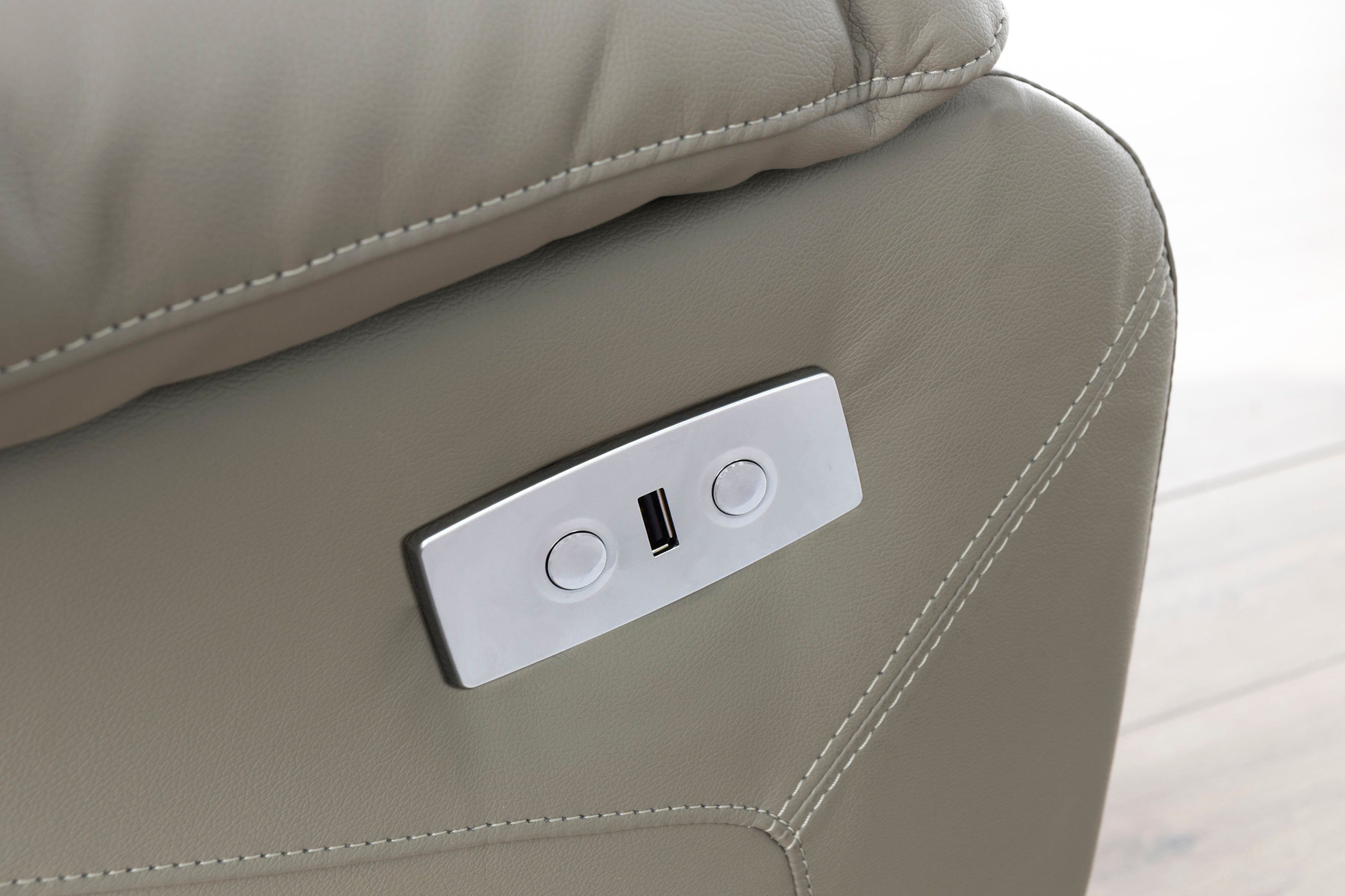 Home affaire 3-zitsbank Lannilis met handmatige en elektrische relaxfunctie