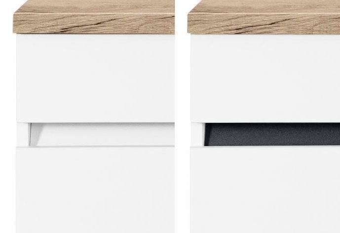 OPTIFIT Keukenblok Roth Breedte 210 cm, optioneel met elektrische apparaten, push-to-open functie