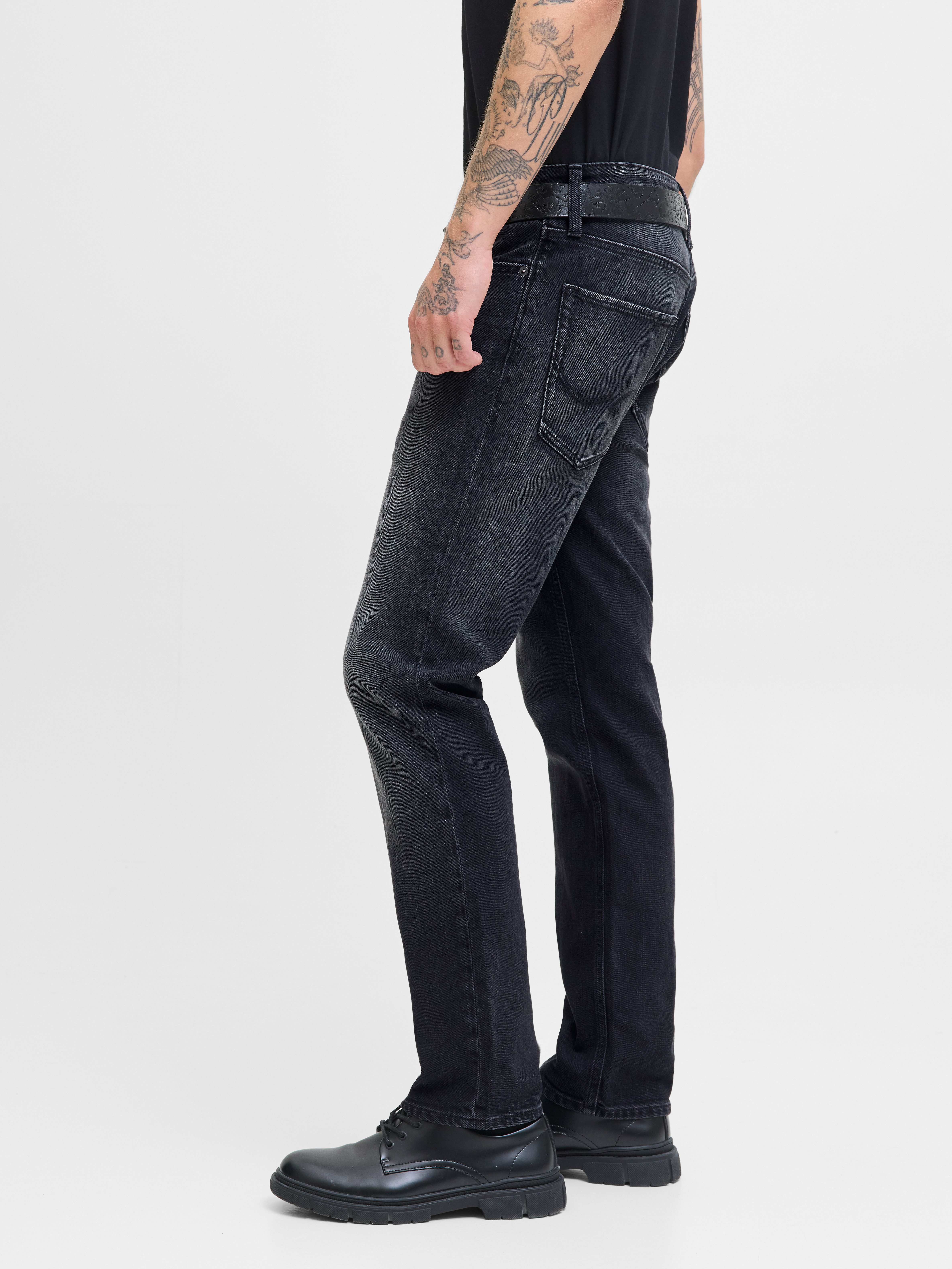 Jack & Jones Regular fit jeans JJICLARK in used-look, stretchcomfort en lage taille