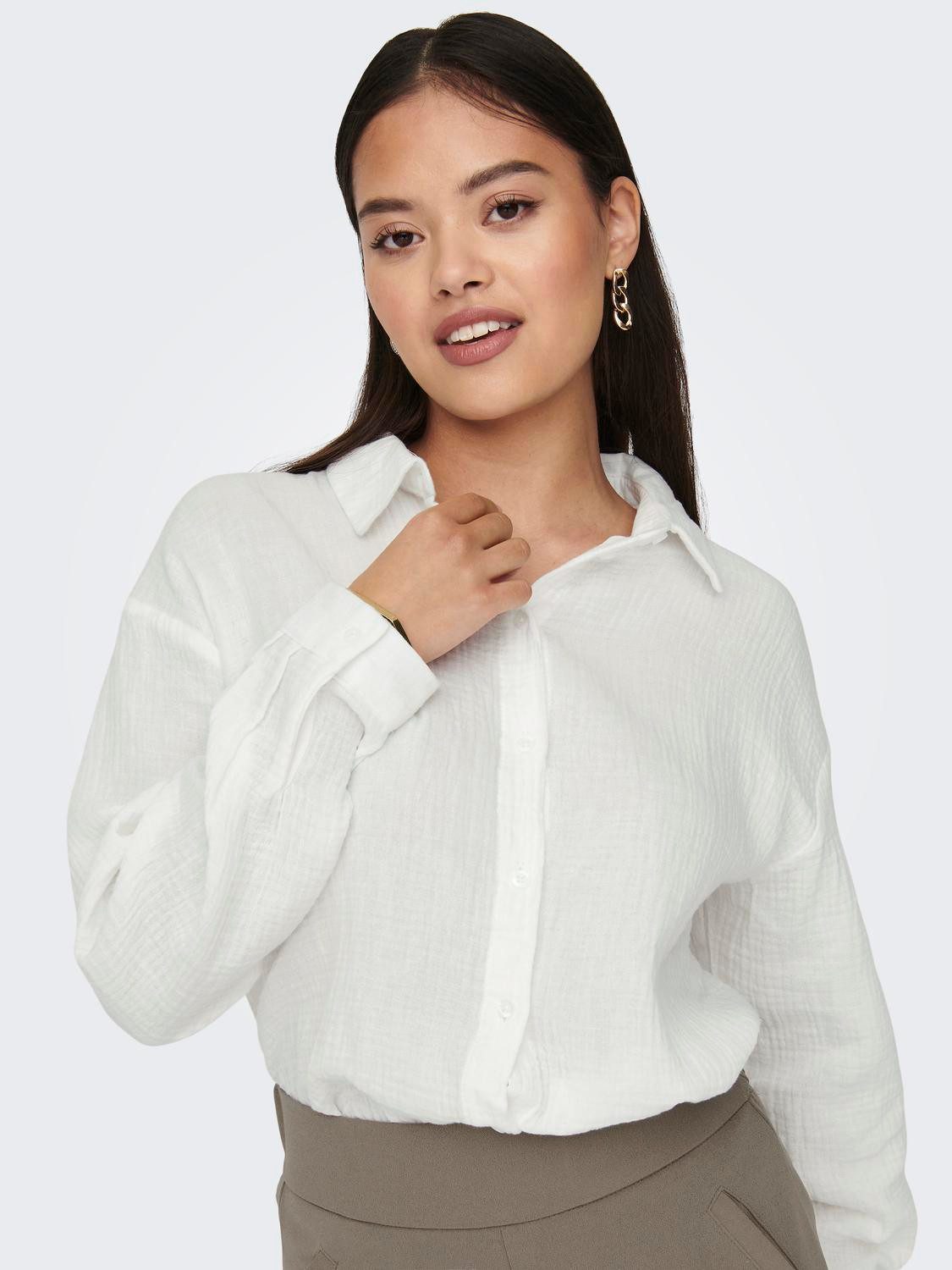 JDY Overhemdblouse JDYTHEIS LIFE L/S LOOSE SHIRT WVN NOOS