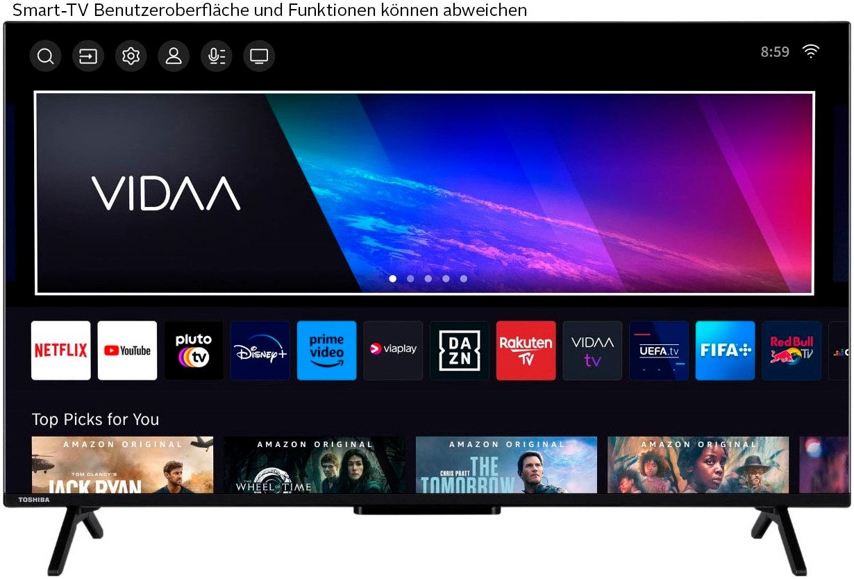 Toshiba DLED-tv, 108 cm / 43", 4K Ultra HD, Smart TV