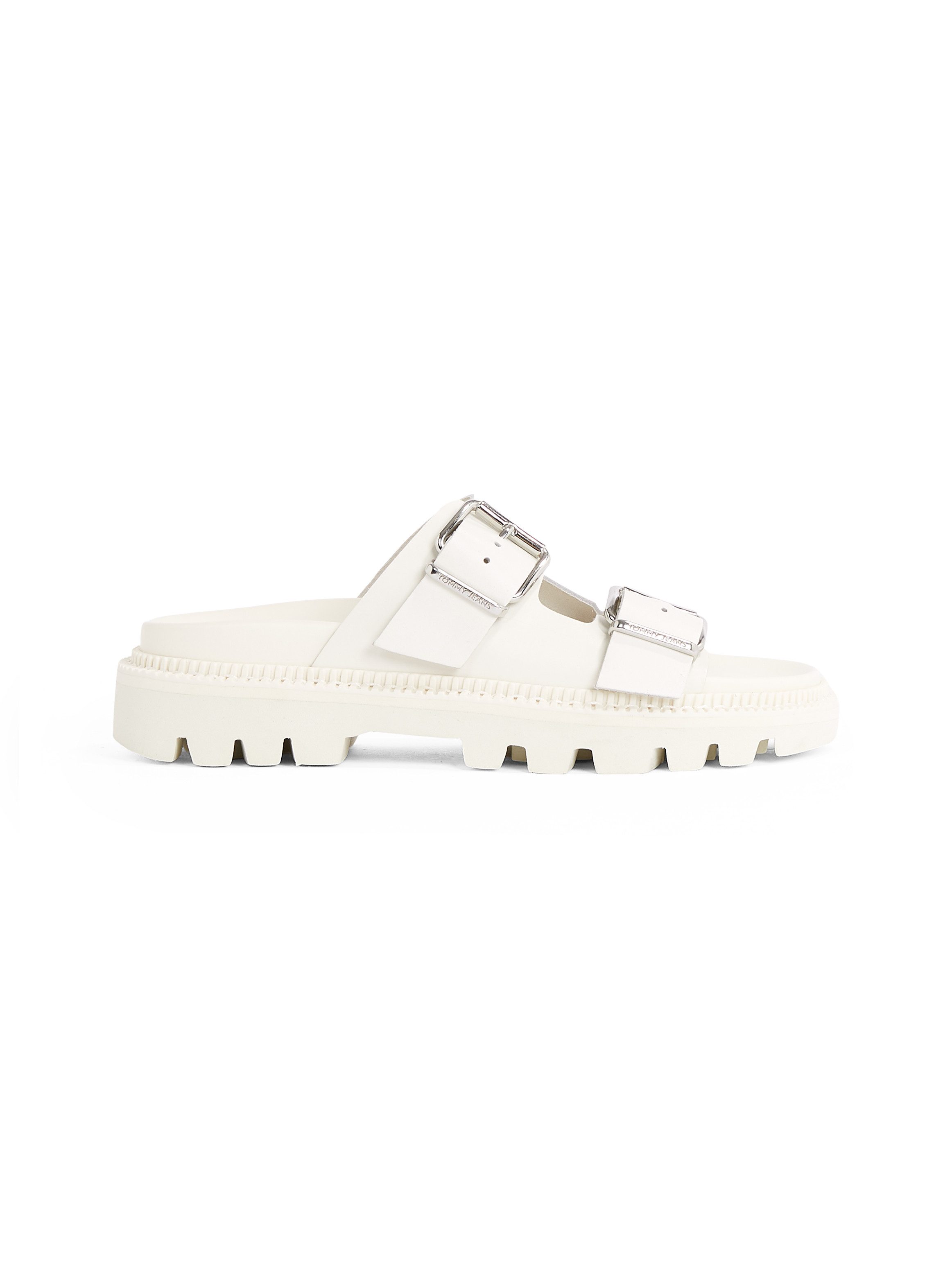 TOMMY JEANS Slippers TJW DOUBLE STRAP SANDAL , plateau, zomerschoen, instapper met twee verstelbare gespen